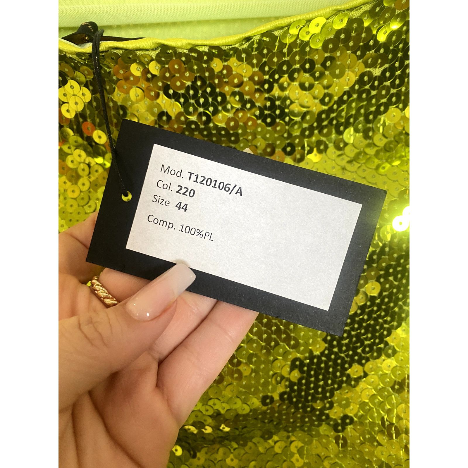 THE ANDAMANE THE ANDAMANE Gisele Tube Mini Dress Lime 44 Size L / US 10 / IT 46 - 10 Thumbnail