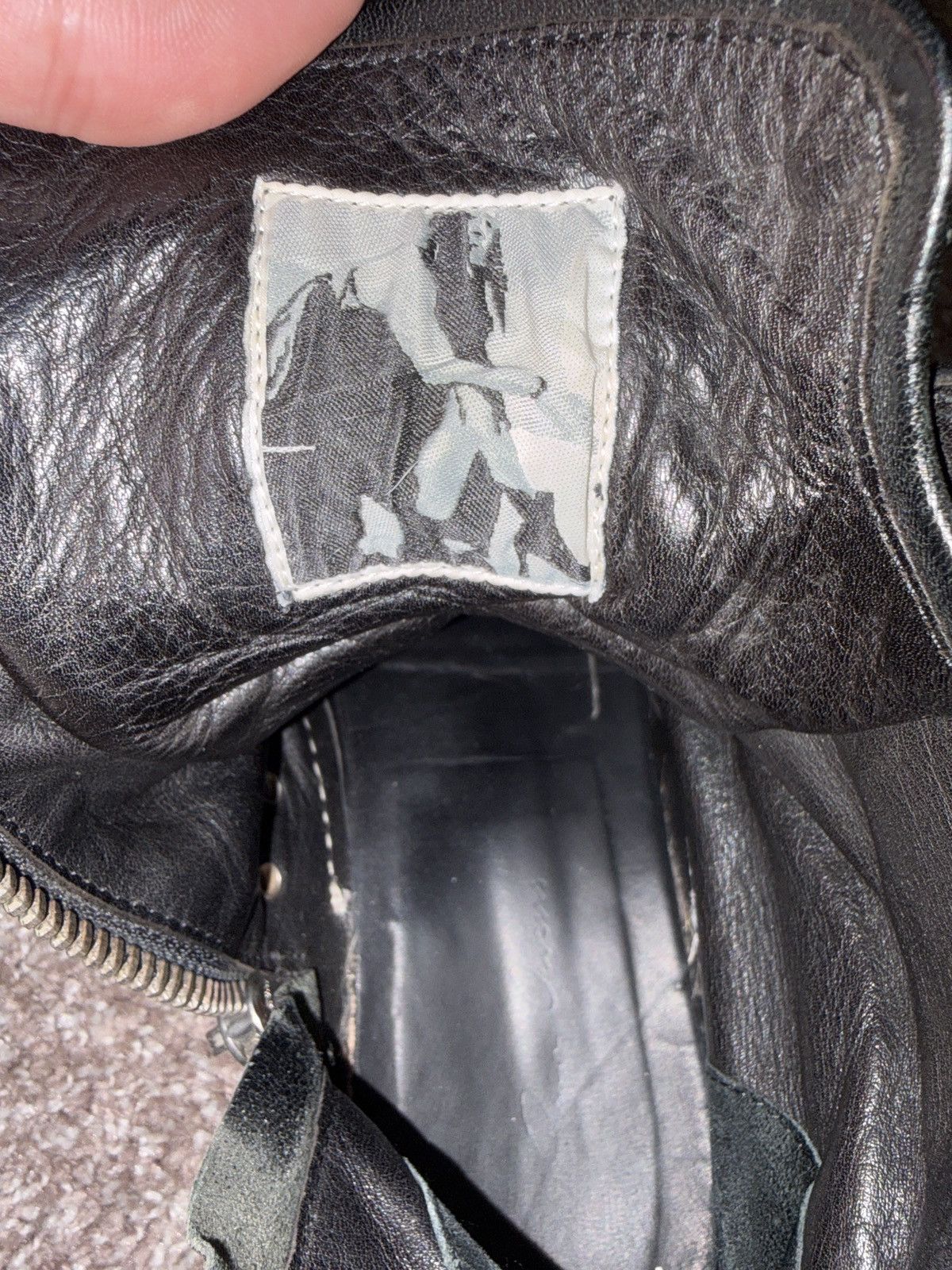 Rick Owens Rick Owens FW 2009 "Crust" Hightop Ramones Size US 9 / EU 42 - 4 Thumbnail