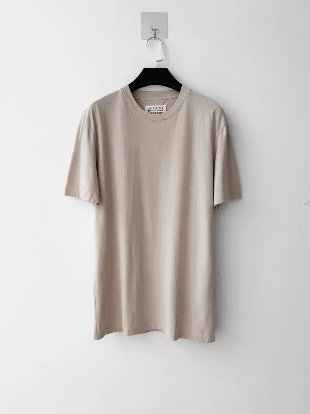 Sz 46 Maison Margiela 18SS Basic off white Tee mojos21561025