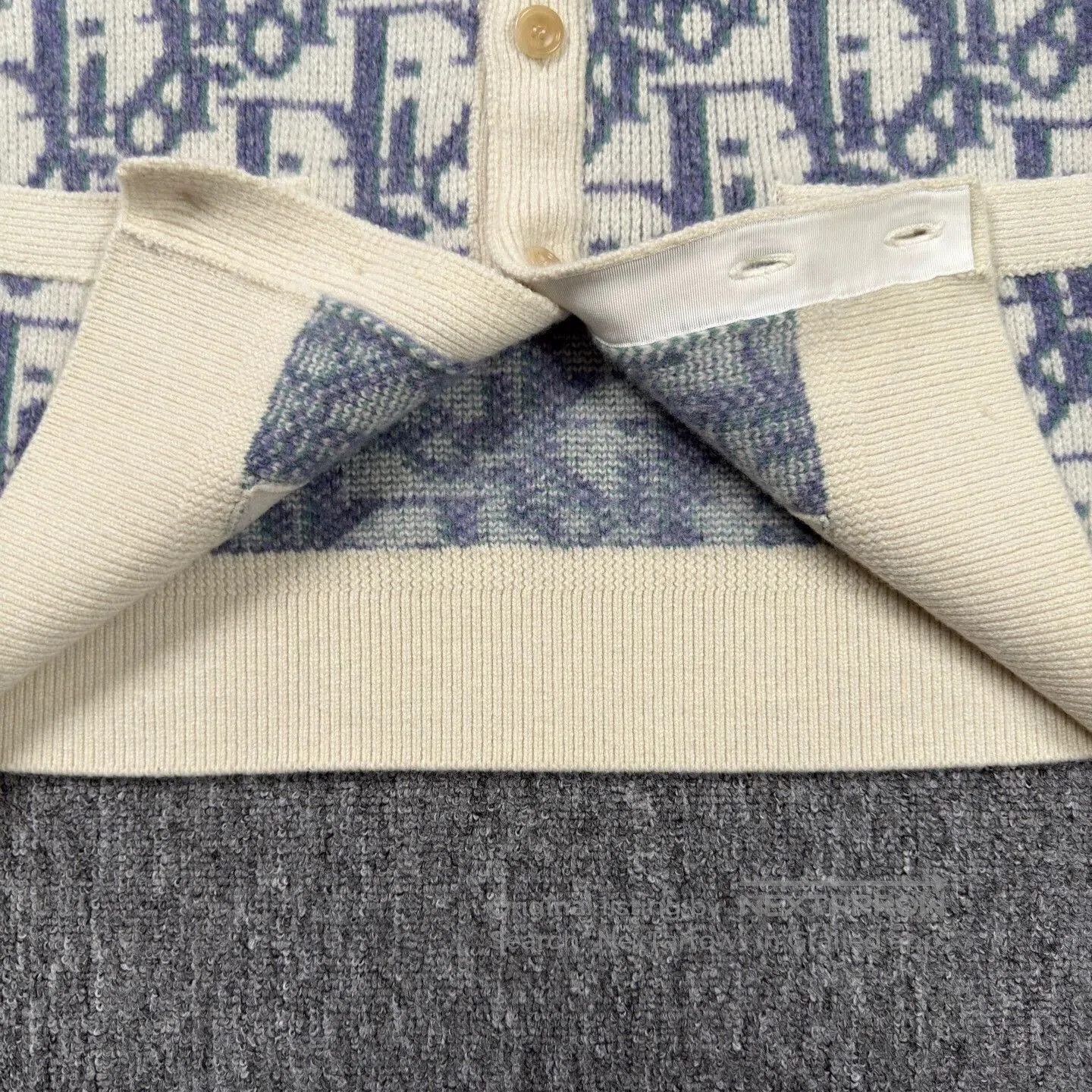 Dior dior white blue patterned wool cardigan. Size US M / EU 48-50 / 2 - 7 Thumbnail
