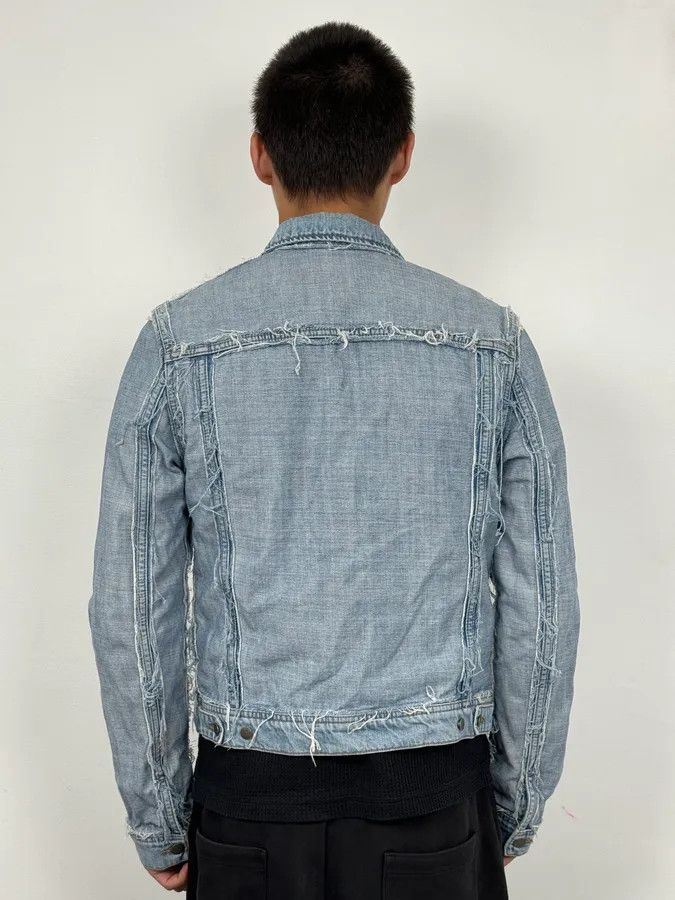 Maison Margiela Maison Margiela H&M Blue Distressed Re-Edition Denim Jacket Size US M / EU 48-50 / 2 - 2 Thumbnail