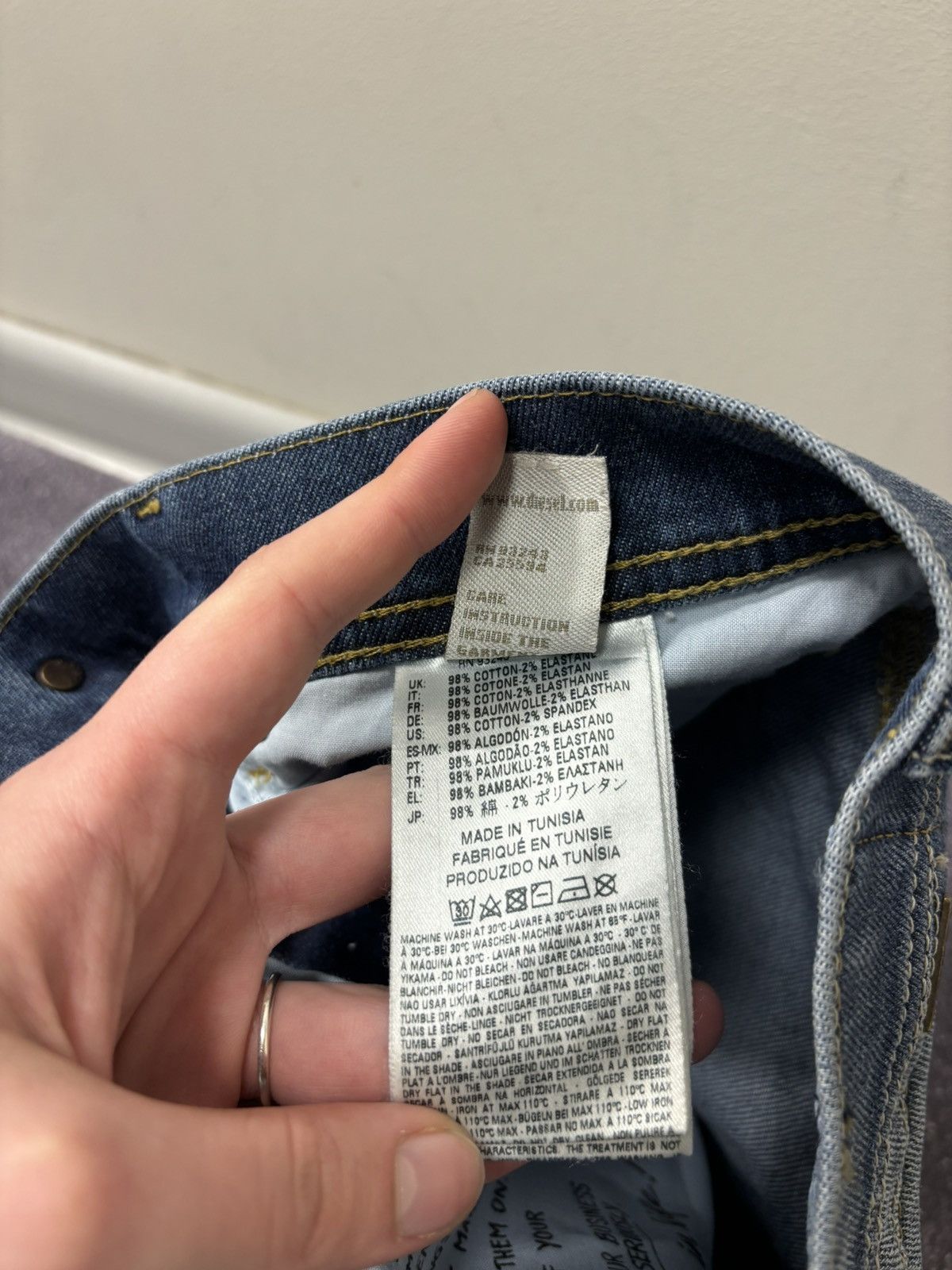 Diesel Diesel Tepphar NWT Slim Carrot Ripped Blue Denim Jeans Size US 28 / EU 44 - 14 Thumbnail