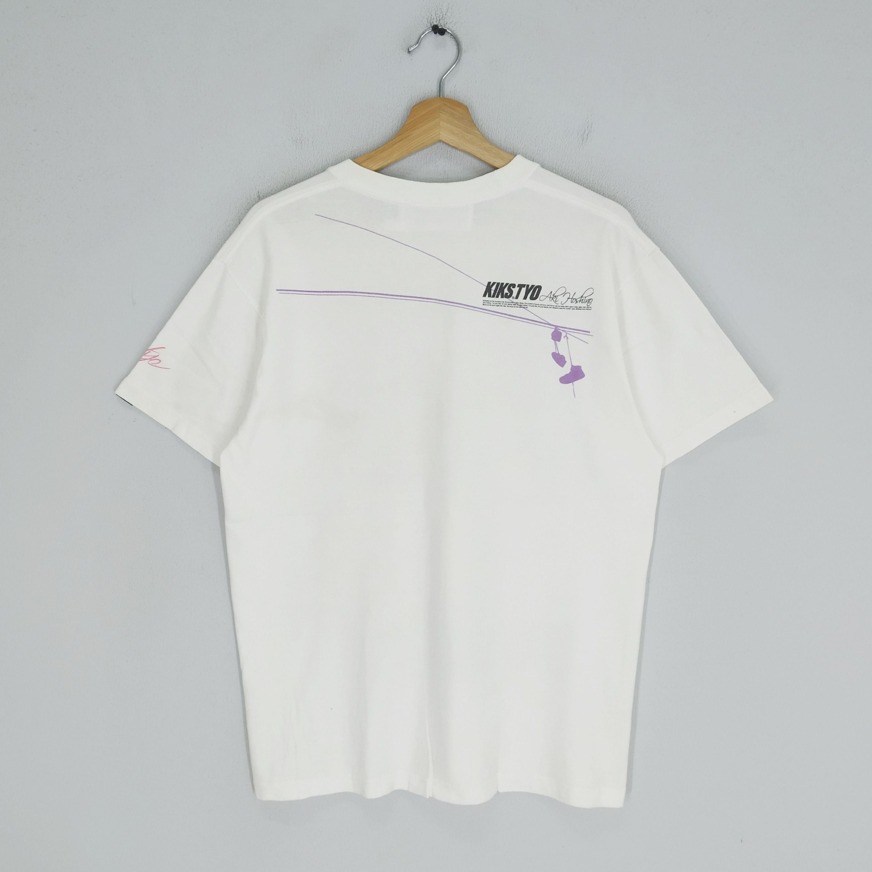 Japanese Brand × KIKS TYO × Vintage Vintage Kiks Tyo Big Printed Aki Hoshino Japanese Idol Tees Size US L / EU 52-54 / 3 - 2 Thumbnail