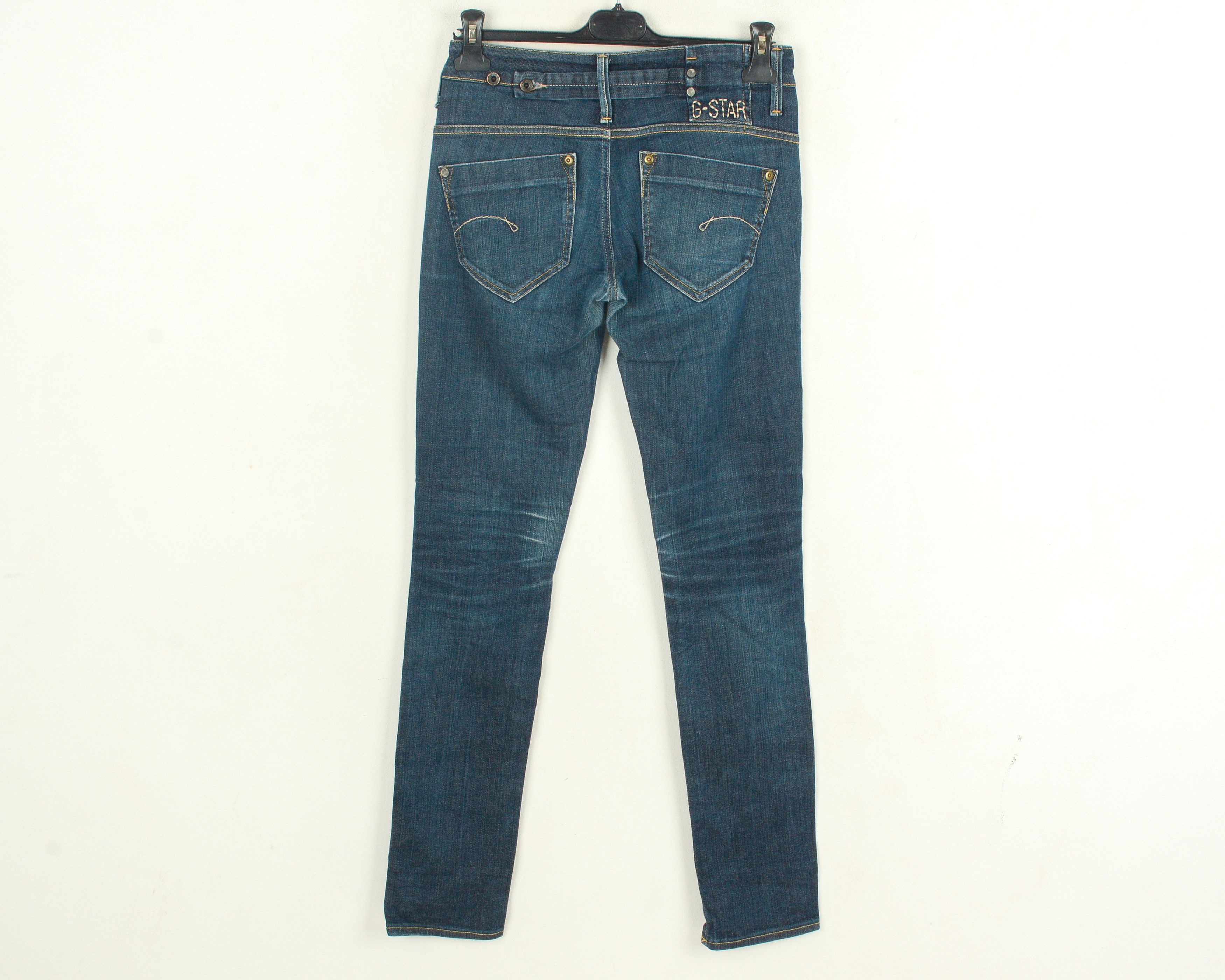 G-Star Midge Skinny Women's Jeans W28 L34 Trousers Zip Stretch Low Size 28" / US 6 / IT 42 - 4 Thumbnail