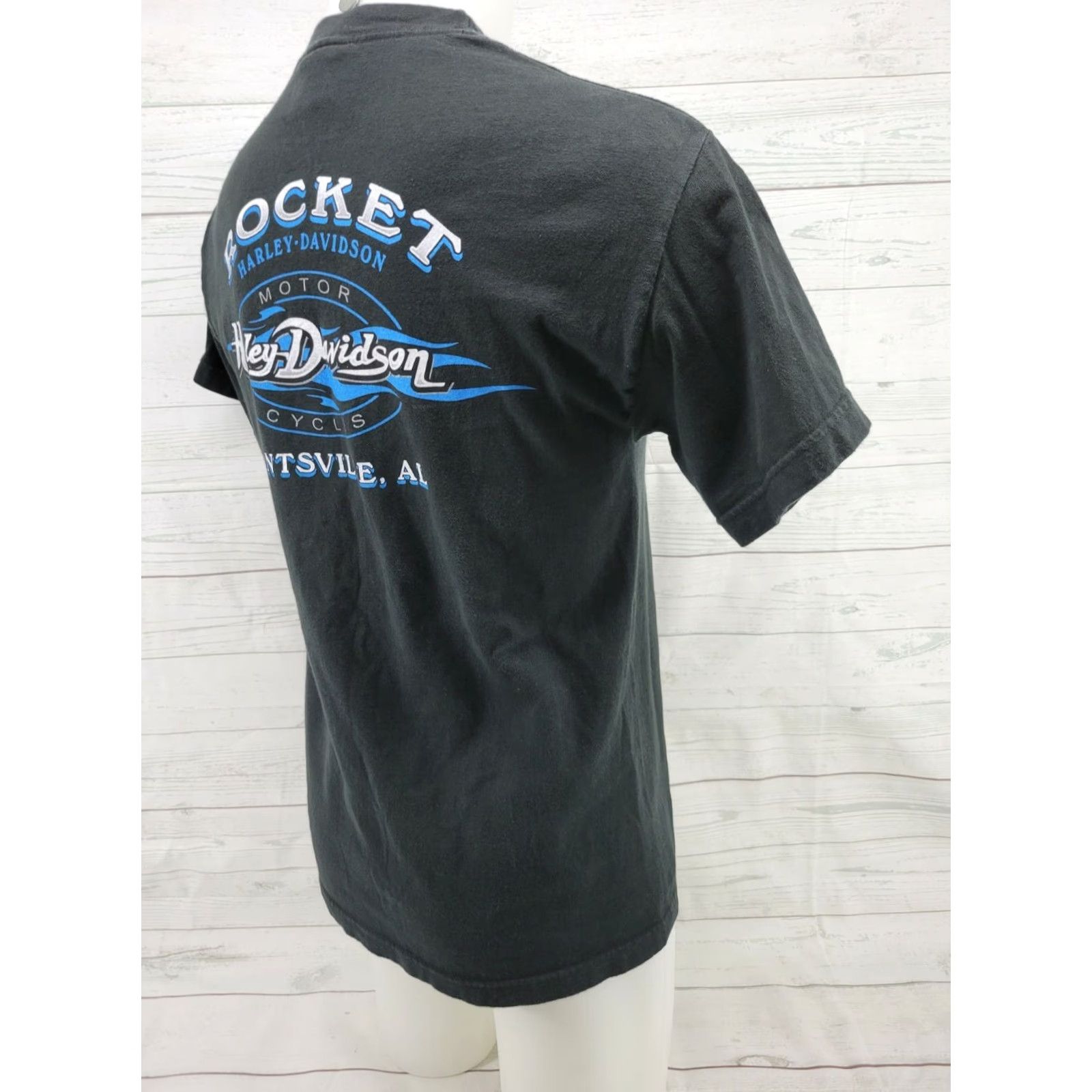 Harley Davidson Harley-Davidson Rocket Huntsville, AL Black Graphic T-Shirt Size Medium Mens Shirt Short Sleeve Crew Neck Cotton Size US M / EU 48-50 / 2 - 4 Thumbnail