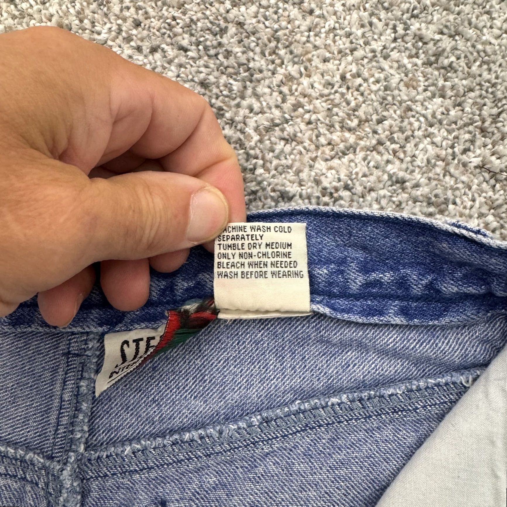 Vintage VINTAGE Stefano International Jeans Womens 8 High Rise Lace Up 90s Denim Pants Size 30" / US 8 / IT 44 - 7 Thumbnail