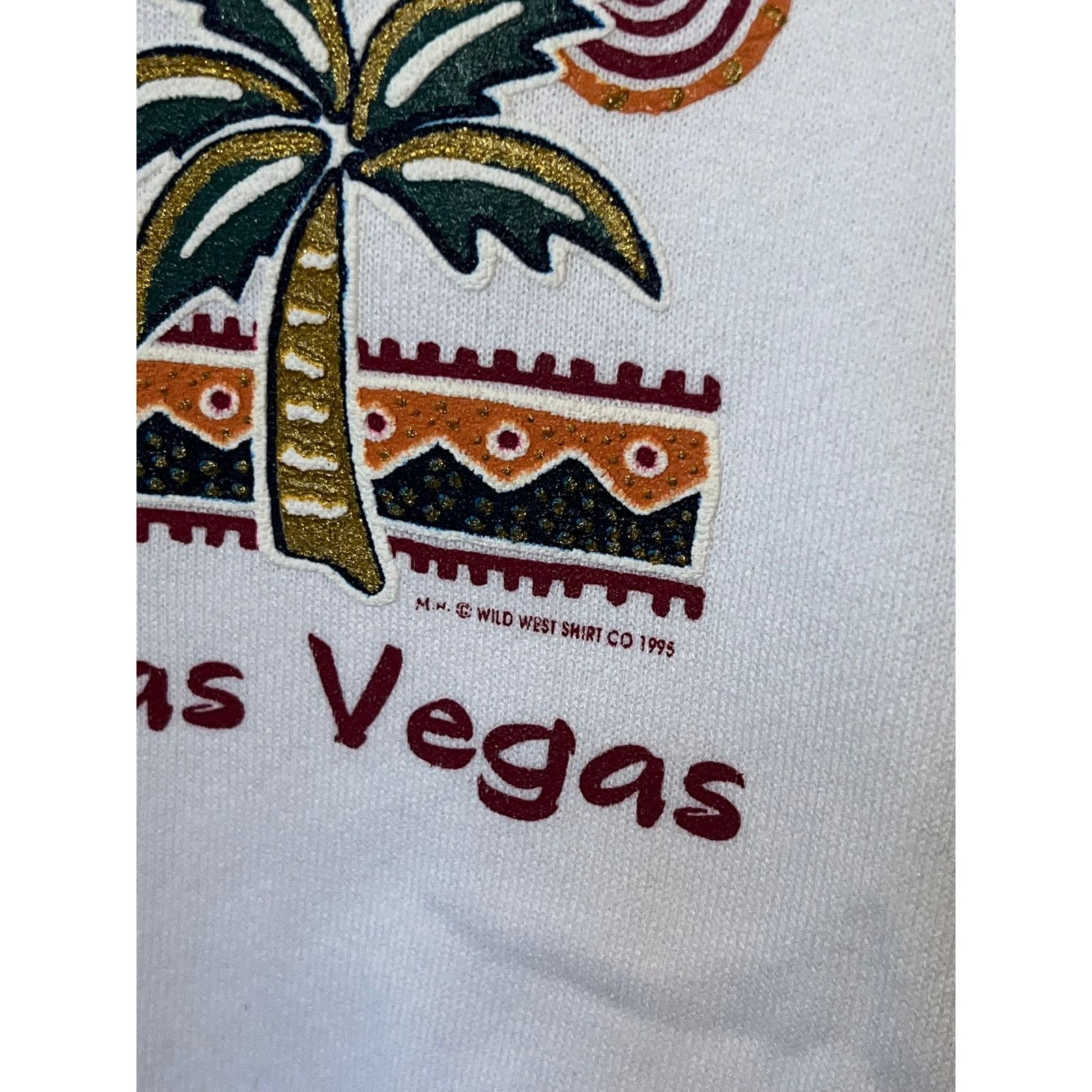 Jerzees Vintage Las Vegas Sweatshirt 1/4 Zip Crewneck 90s NWT Large Size US L / EU 52-54 / 3 - 4 Thumbnail