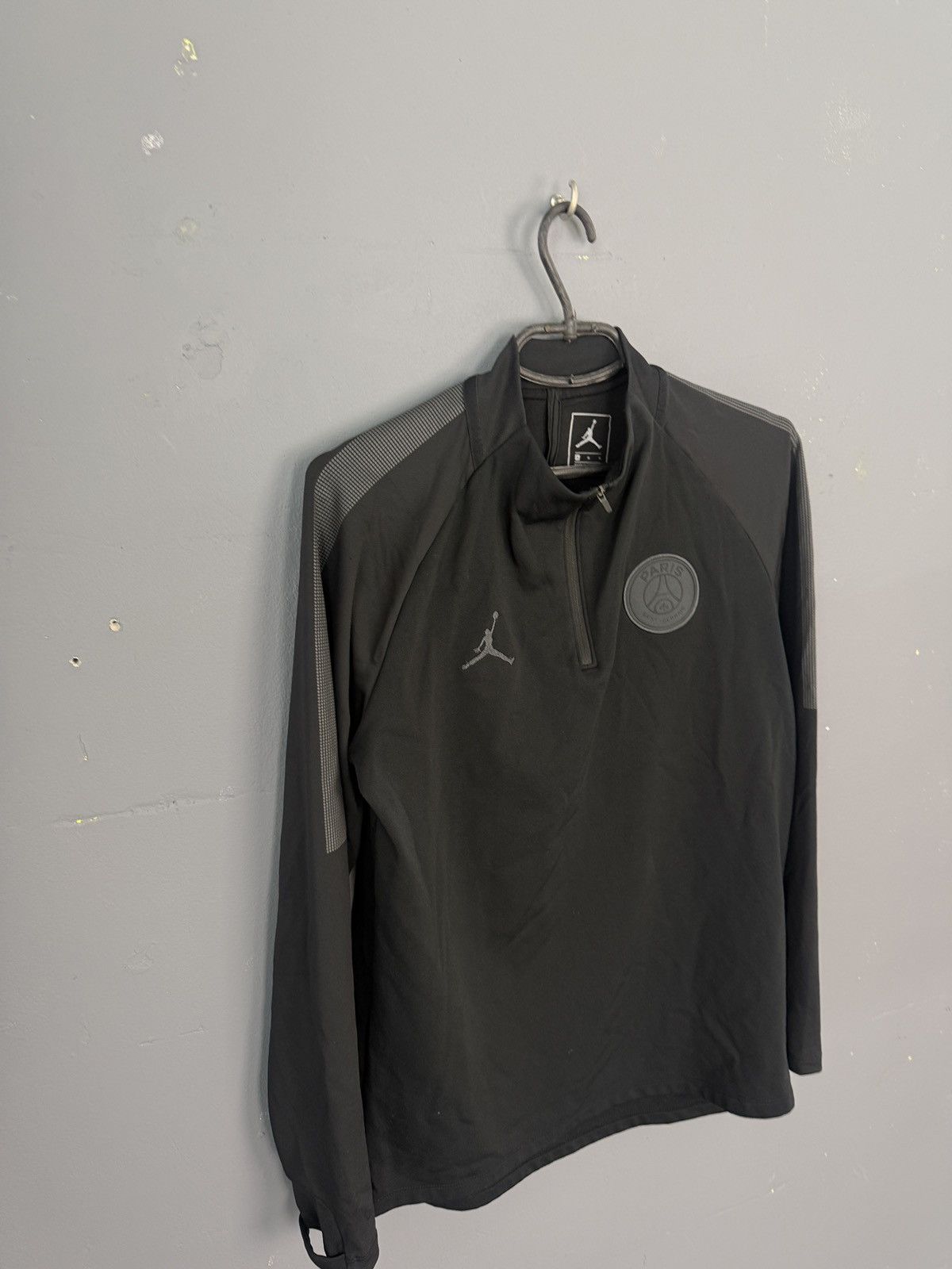 Nike PSG PARIS SAINT GERMAIN 1/3 ZIP TRAINING JACKET SZ L Size US M / EU 48-50 / 2 - 3 Thumbnail
