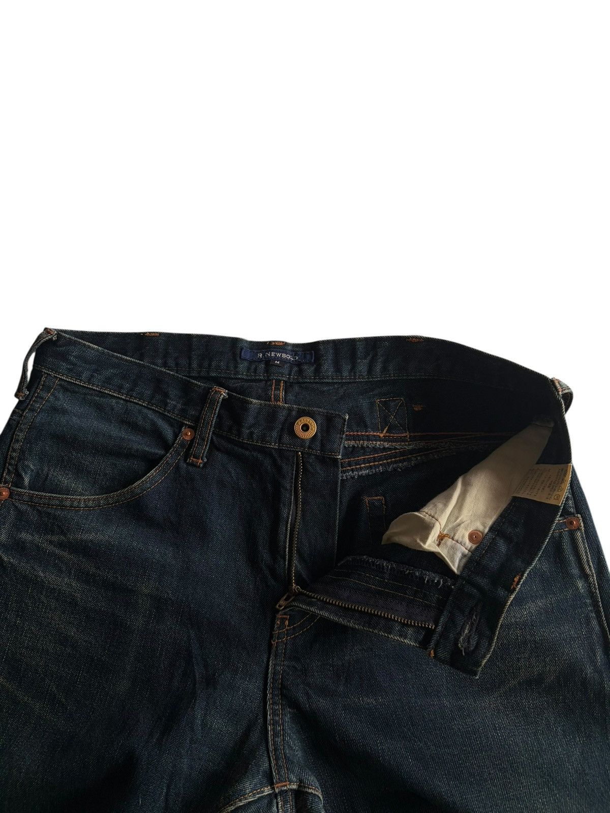 R.Newbold R.NEWBOLD SELVEDGE BUCKLE BACK JAPANESE DISTRESSED DENIM Size US 32 / EU 48 - 13 Thumbnail
