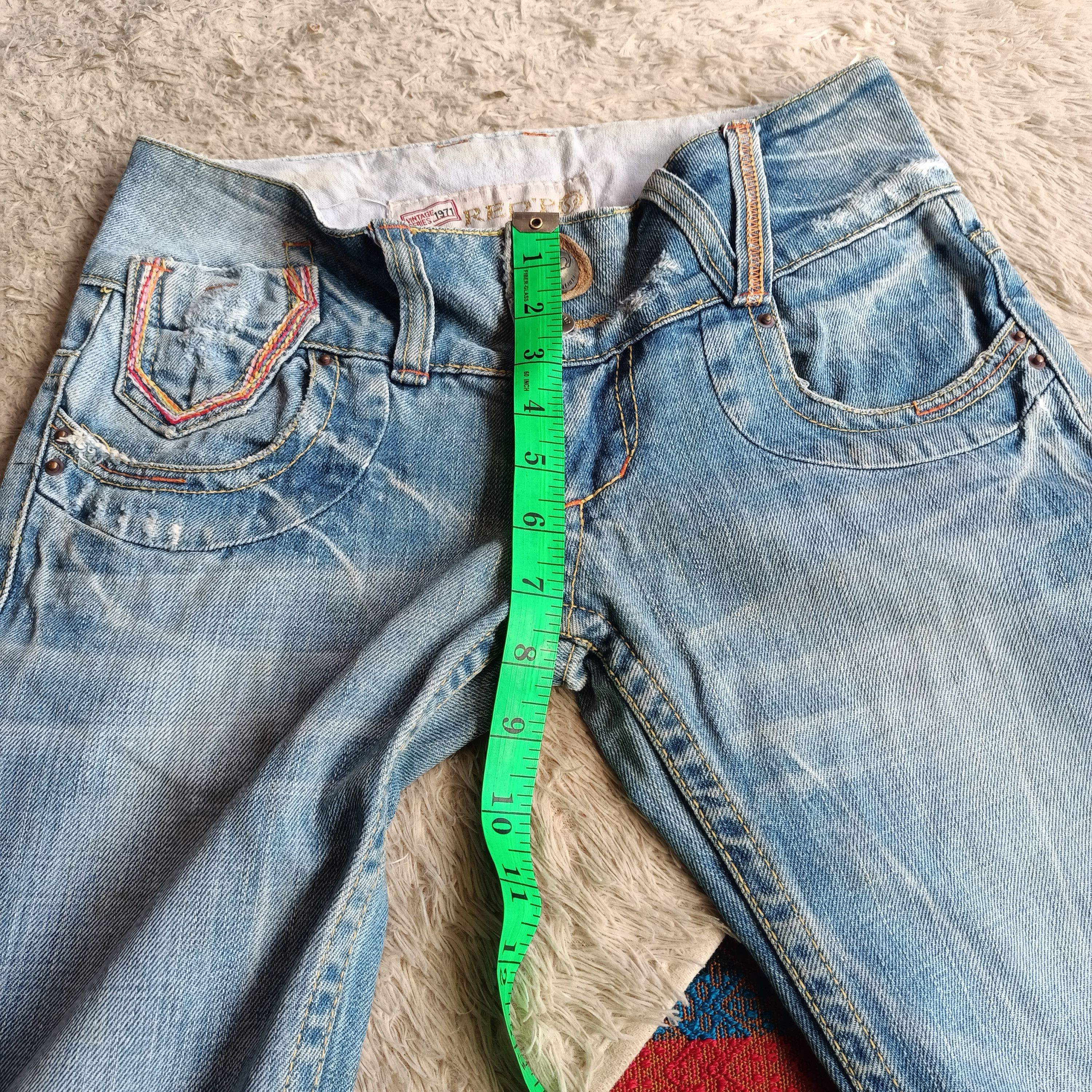 Tornado Mart Red papper Japan rainbow stitch flare denim Size US 30 / EU 46 - 18 Thumbnail