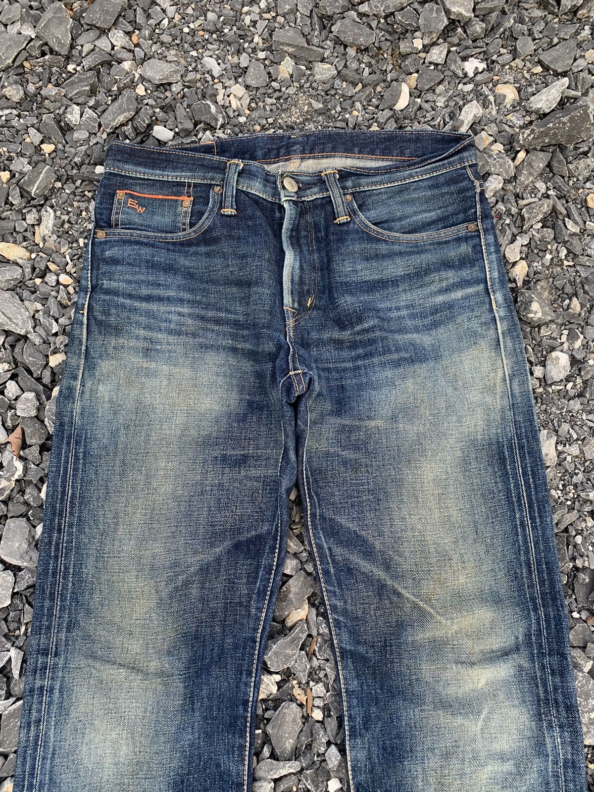 Edwin VINTAGE EDWIN 505ZX SELVEDGE RUSTY JAPANESE DISTRESSED DENIM Size US 32 / EU 48 - 6 Thumbnail