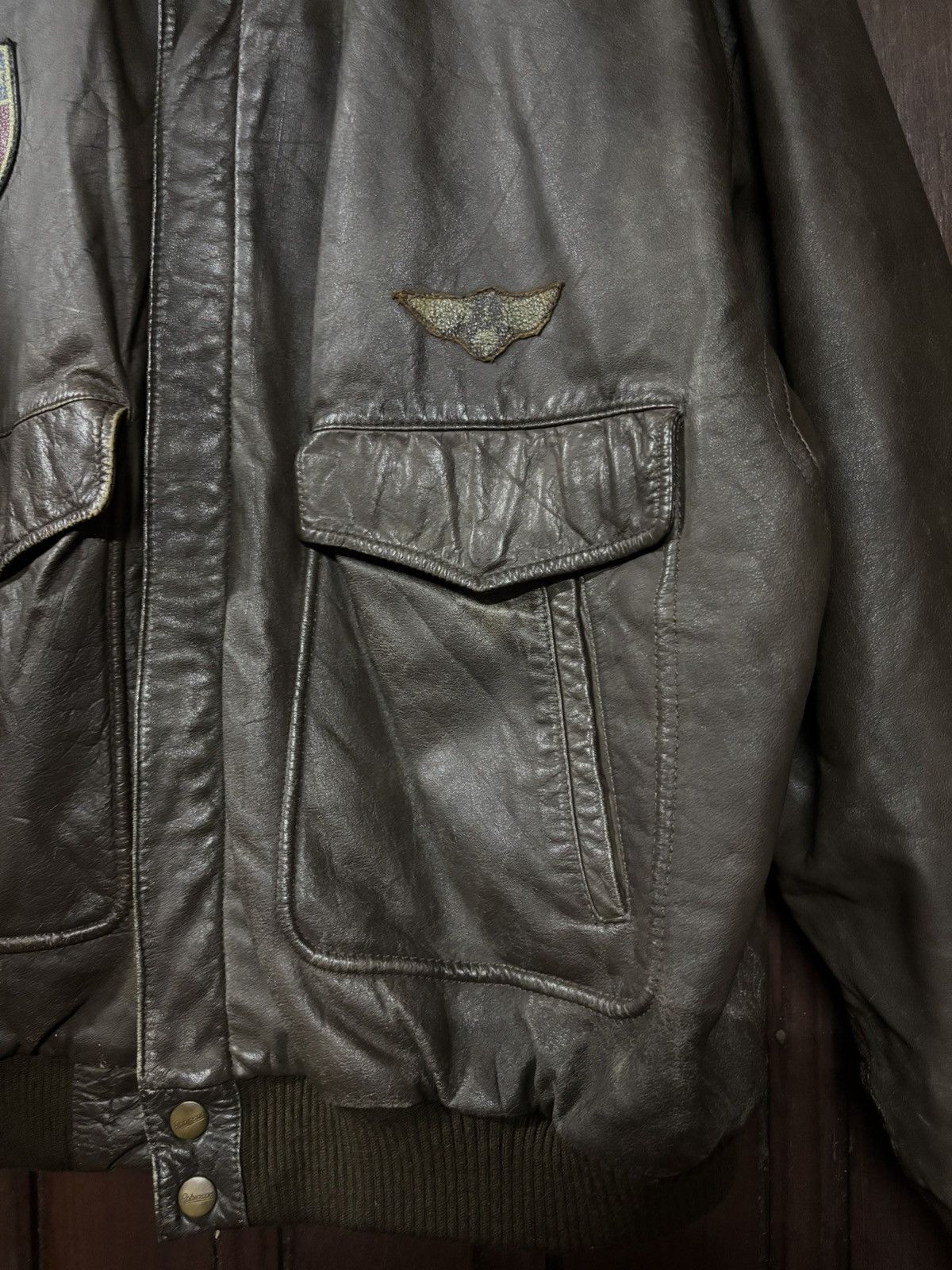 Robinson Les Bains Vintage Robinson aviator leather jacket Size US L / EU 52-54 / 3 - 5 Thumbnail