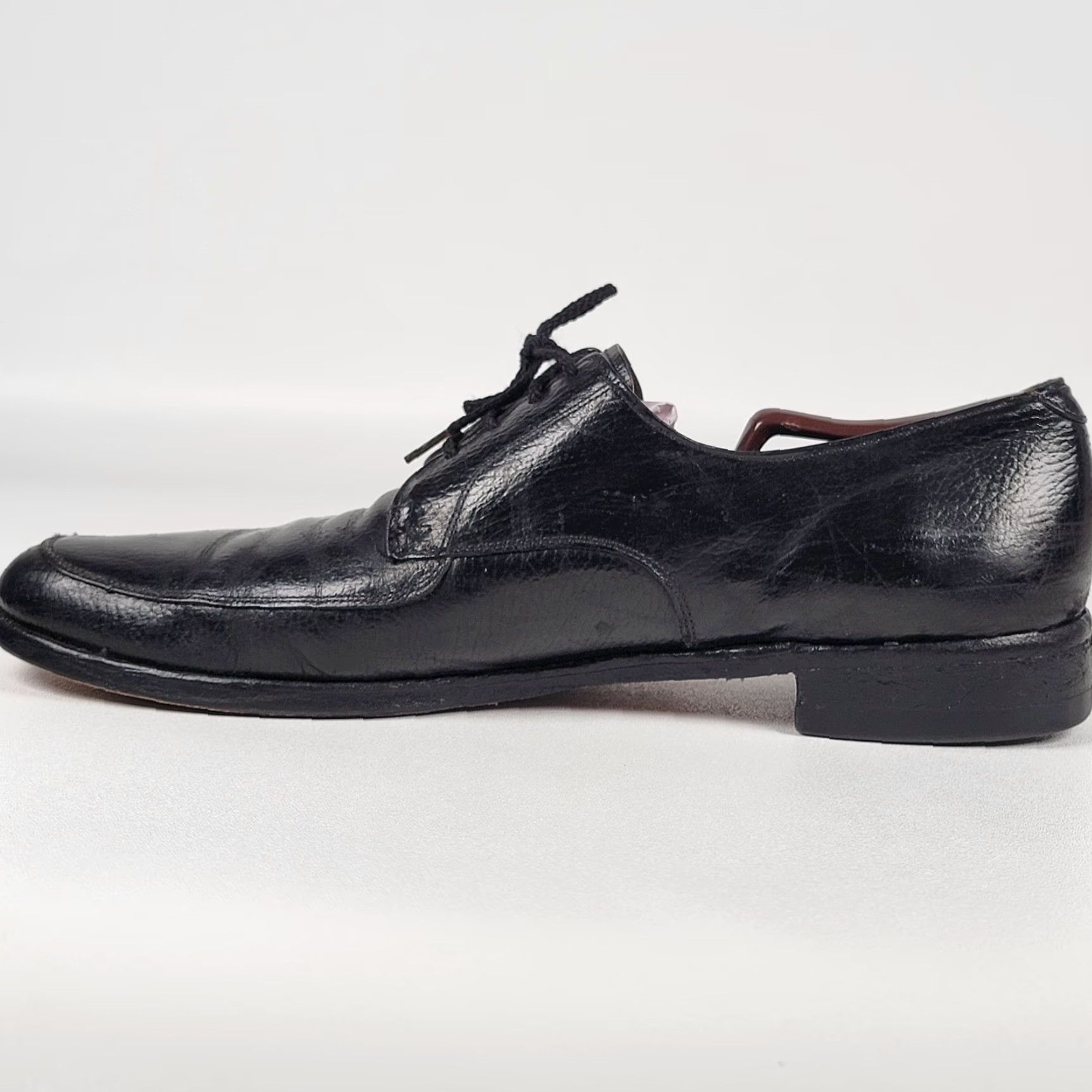 Vintage VINTAGE Biltrite Men Oxford Shoes Black Leather AA 14 Dress Lace Up Oxford Mens Shoes Leather Upper Insole Outsole Size US 14 / EU 47 - 7 Thumbnail
