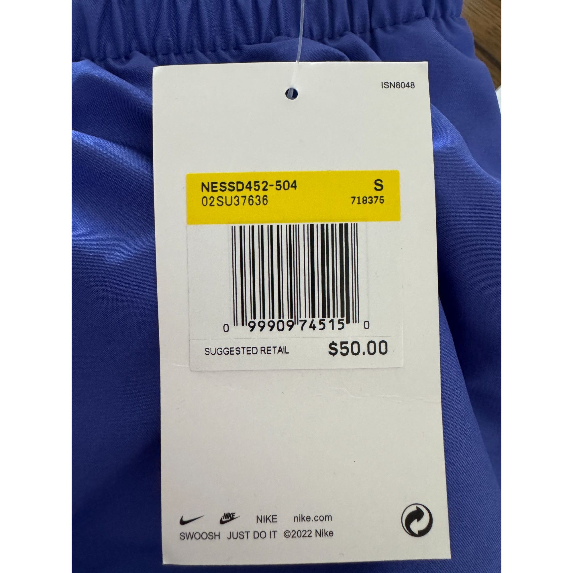 Nike Nike Swim Blue Essential 3" Volley Shorts NESSD452-504 Mens Size US 30 / EU 46 - 3 Thumbnail