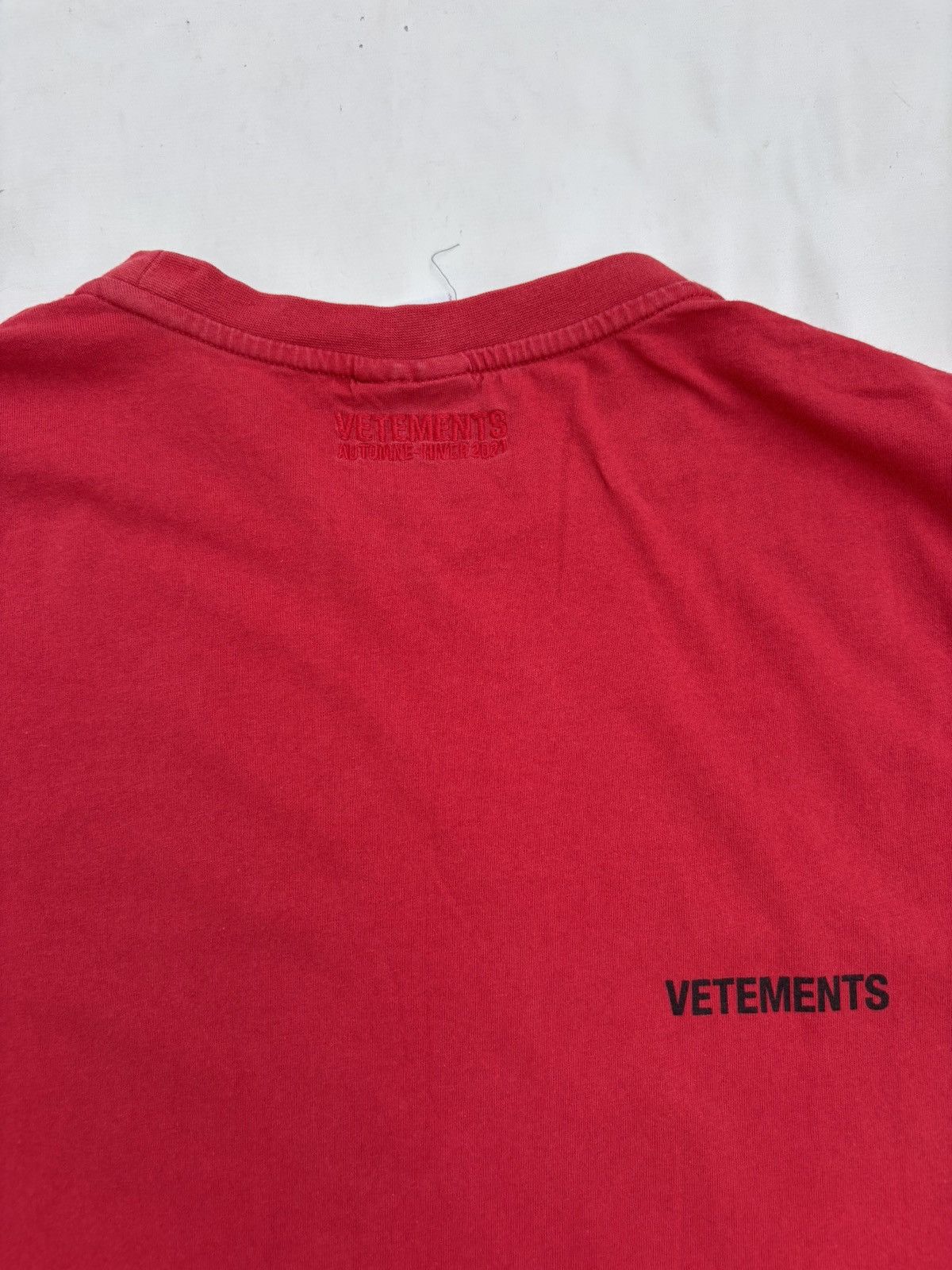 Vetements Logo Front Back T-Shirt Size US L / EU 52-54 / 3 - 4 Thumbnail