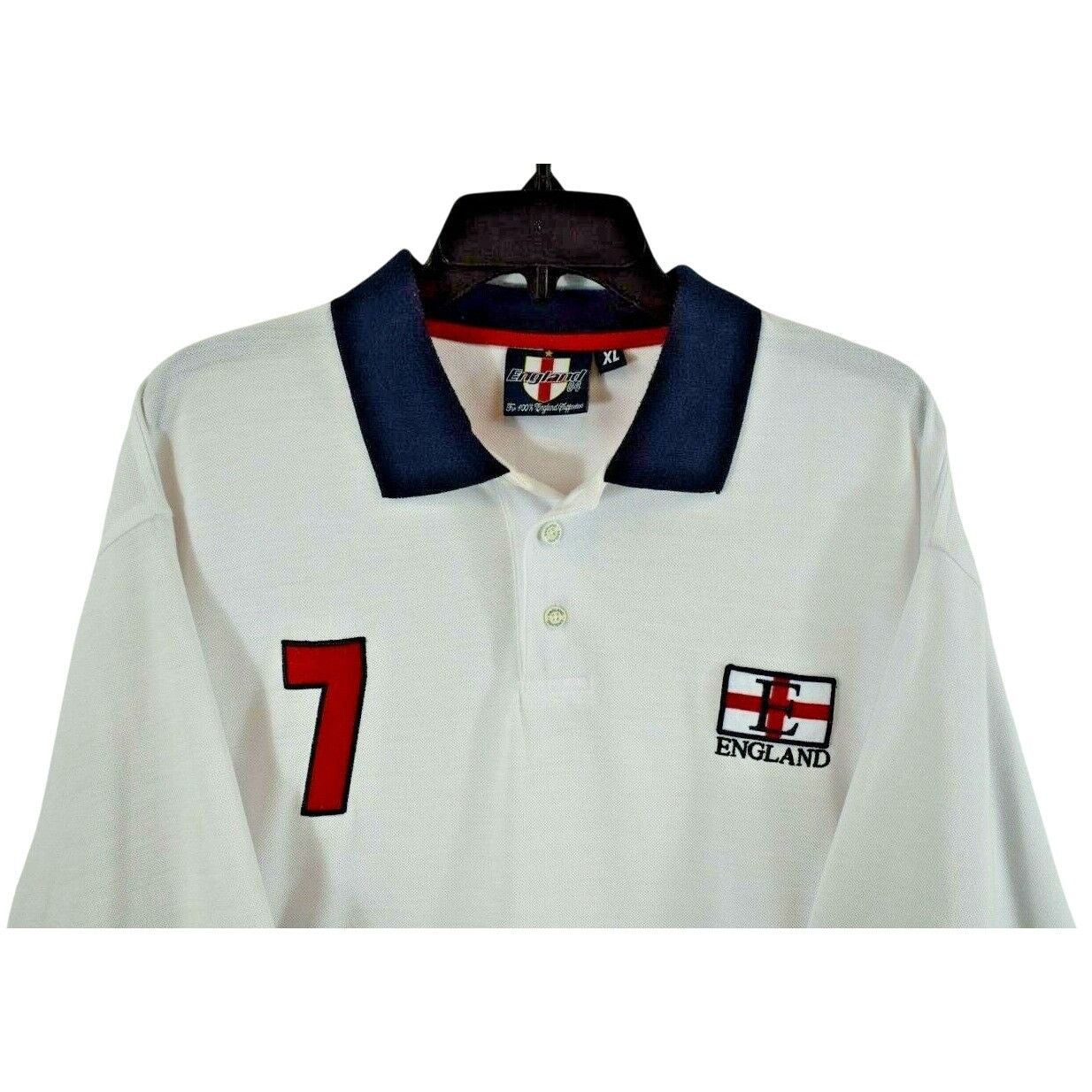 Designer England 04 Mens XL Team England 7 Sports Polo Short Sleeve S Size US XL / EU 56 / 4 - 4 Thumbnail
