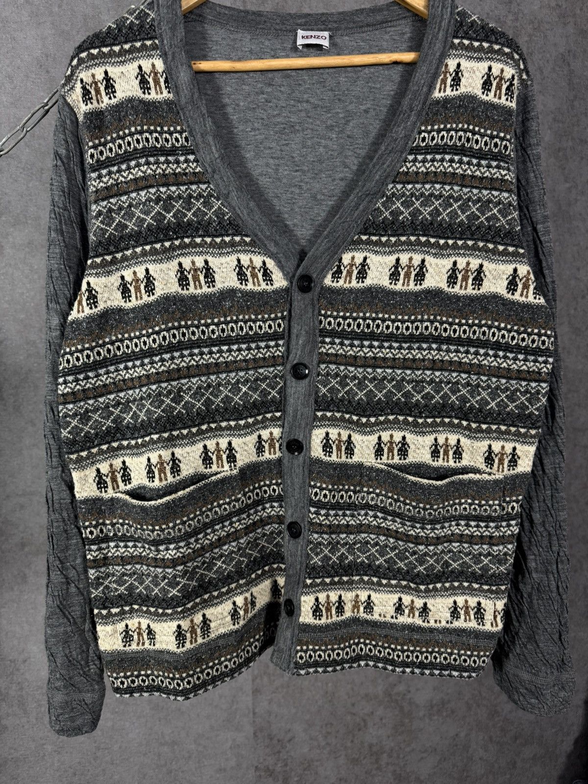 Kenzo Kenzo luxury designer cardigan Size US M / EU 48-50 / 2 - 3 Thumbnail