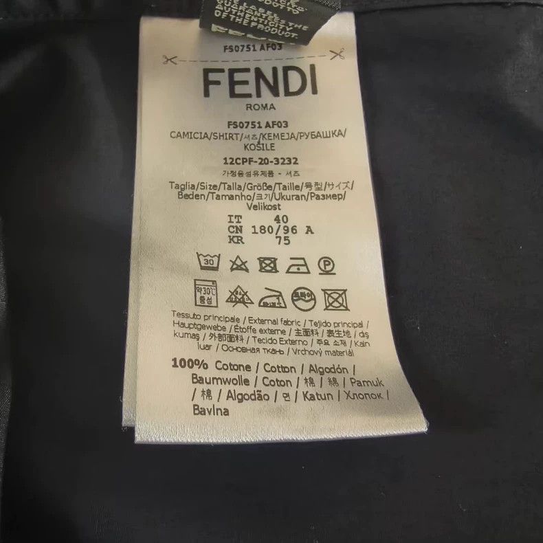 Fendi Fendi Old-fashioned shirt with neckline Size US XXS / EU 40 - 4 Thumbnail