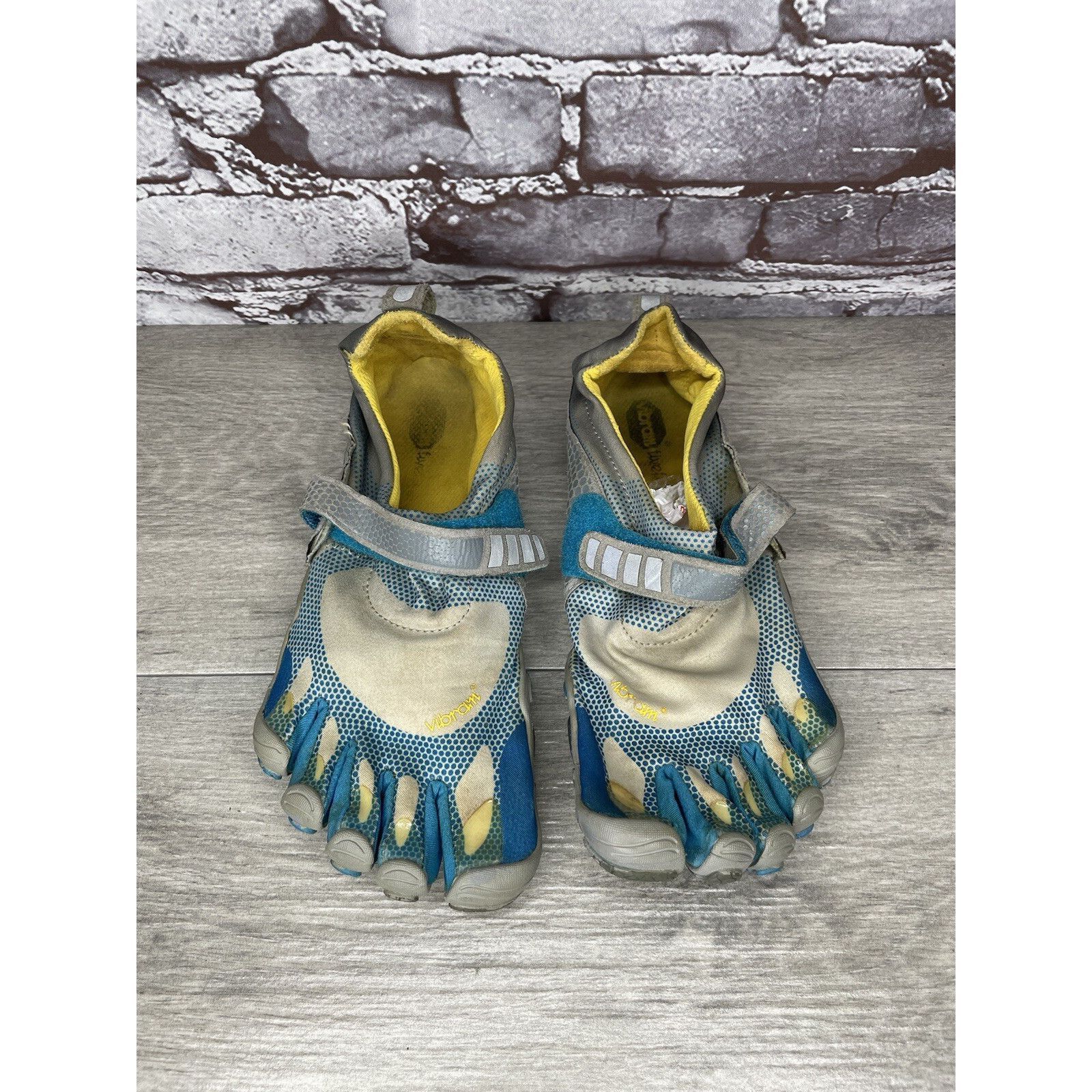 Vibram VIBRAM FiveFingers Gray Blue Textile Barefoot Running Shoes Size US 7.5 / IT 37.5 - 8 Thumbnail