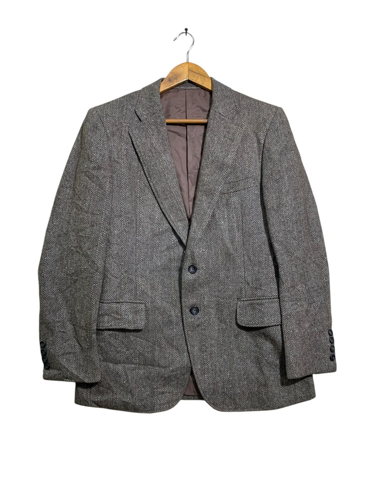 Burberry 🔥VTG BURBERRY HBT WOOL BLAZERS Size 40S - 1 Thumbnail