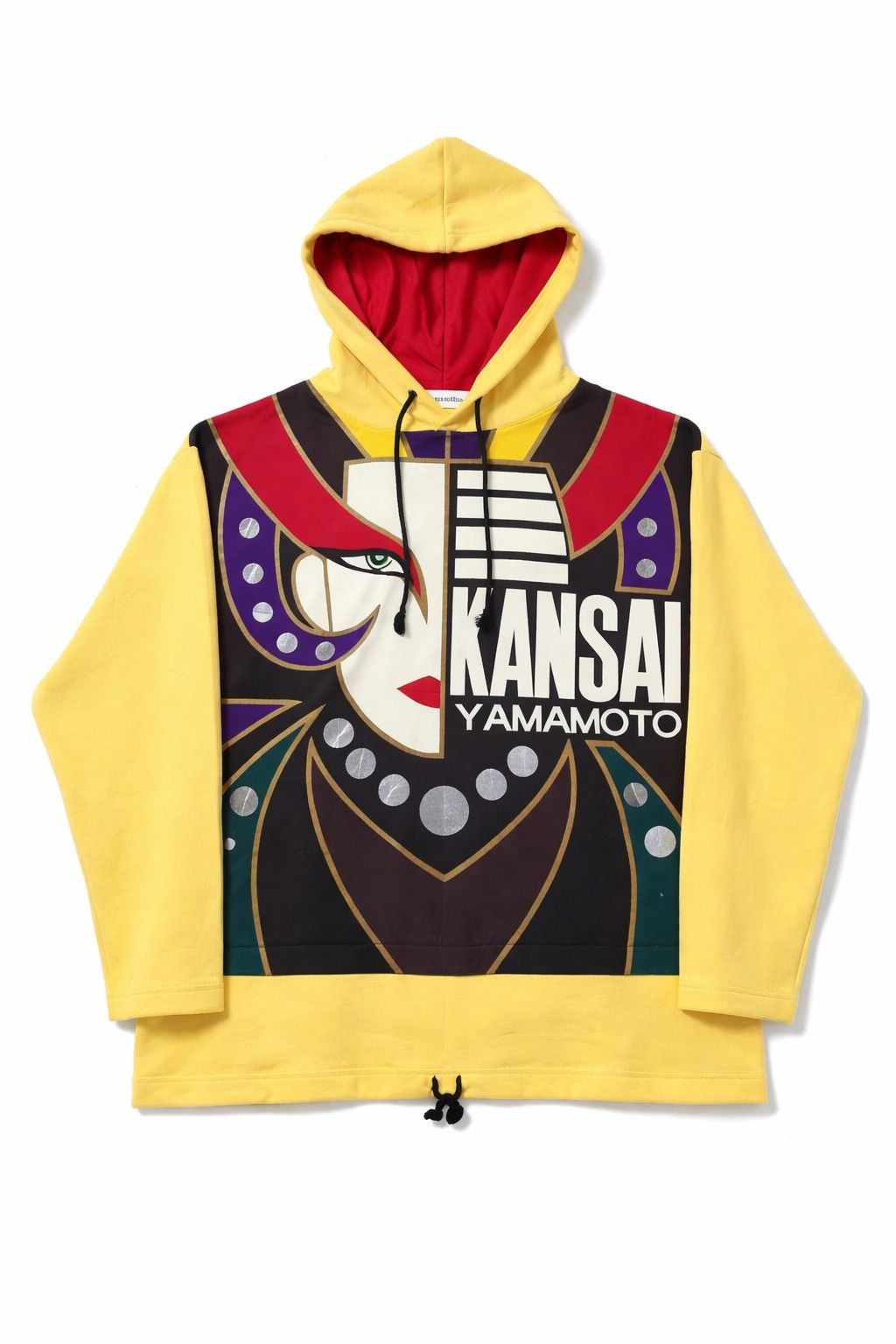Kansai Yamamoto Vintage Kansai Yamamoto O2 Big Face Kabuki Oversized Hoodie Size US L / EU 52-54 / 3 - 1 Thumbnail