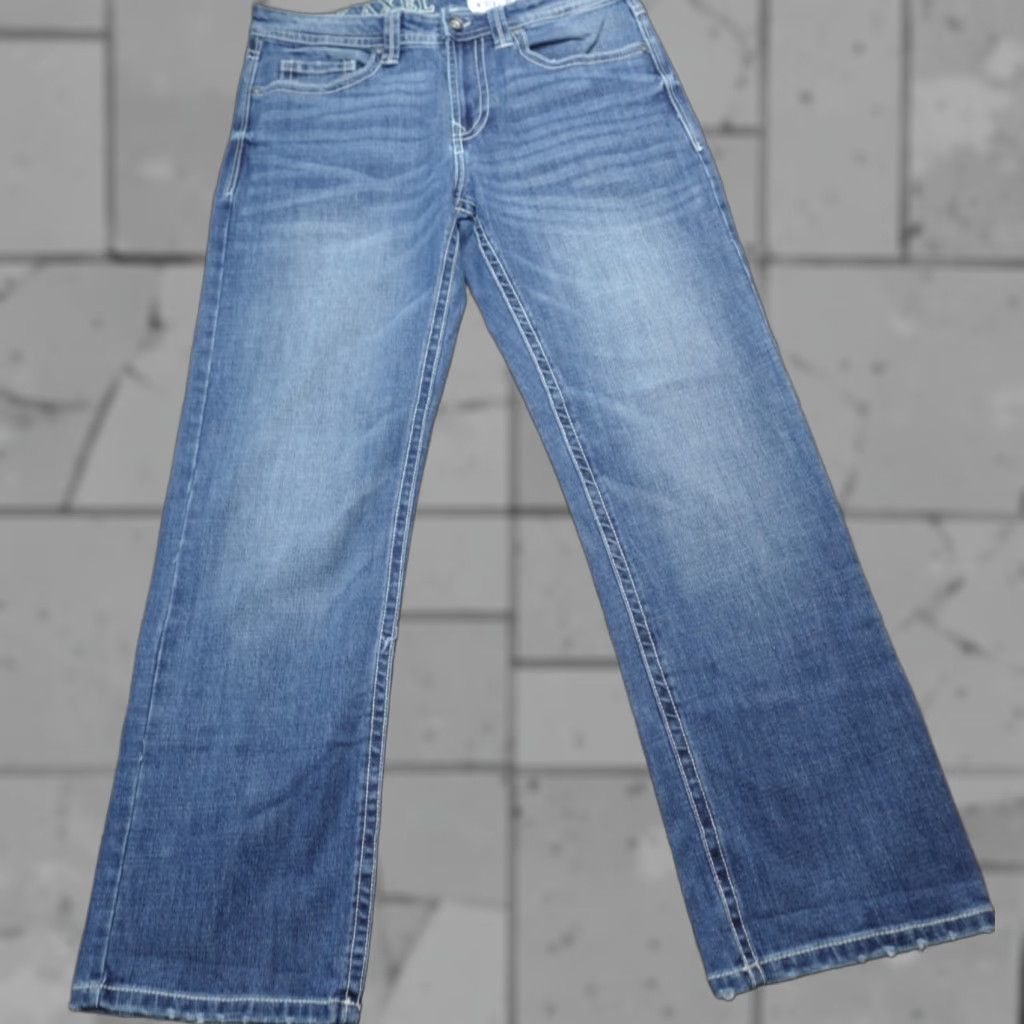 Vintage Axel Jeans Slim Bootcut 32 x 30 Blue Denim Cotton Blend Mens Pants Regular Inseam 30 Size US 32 / EU 48 - 1 Thumbnail