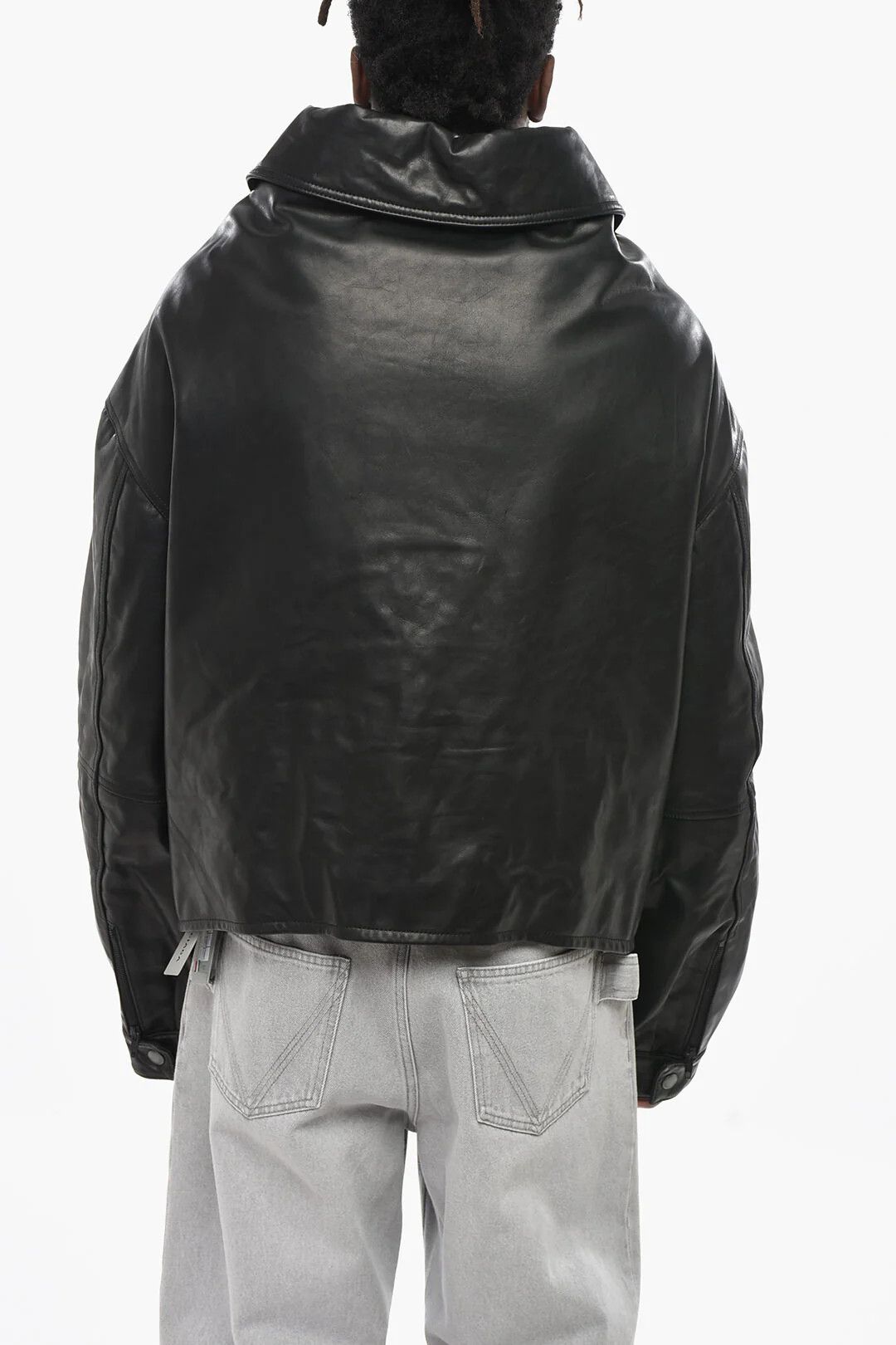Balenciaga og1mm0326 Leather Jacket in Black Size US XS / EU 42 / 0 - 2 Thumbnail