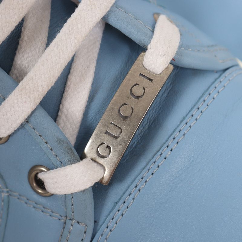 Gucci Gucci High-Top Sneakers in Blue Size US 6.5 / EU 39-40 - 4 Thumbnail