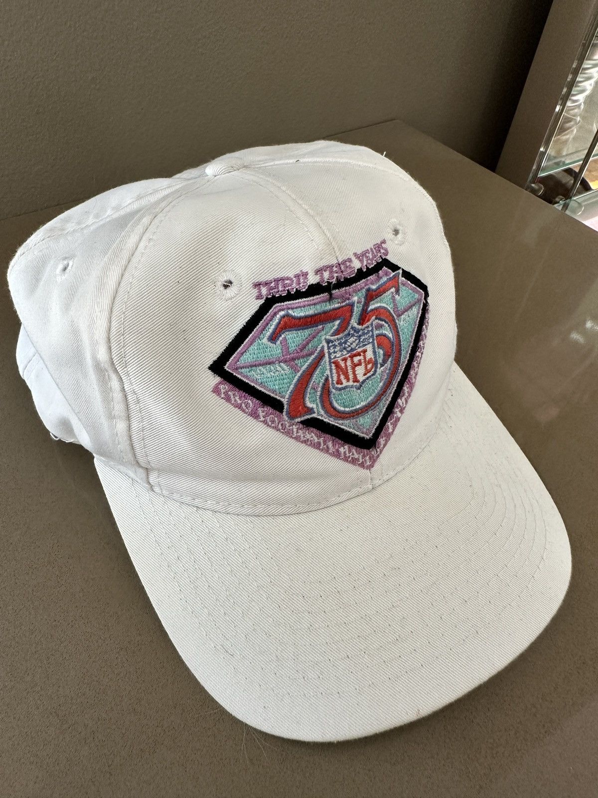 Logo 7 Vintage 90s NFL 75th Anniversary Snapback Hat Size ONE SIZE - 3 Thumbnail
