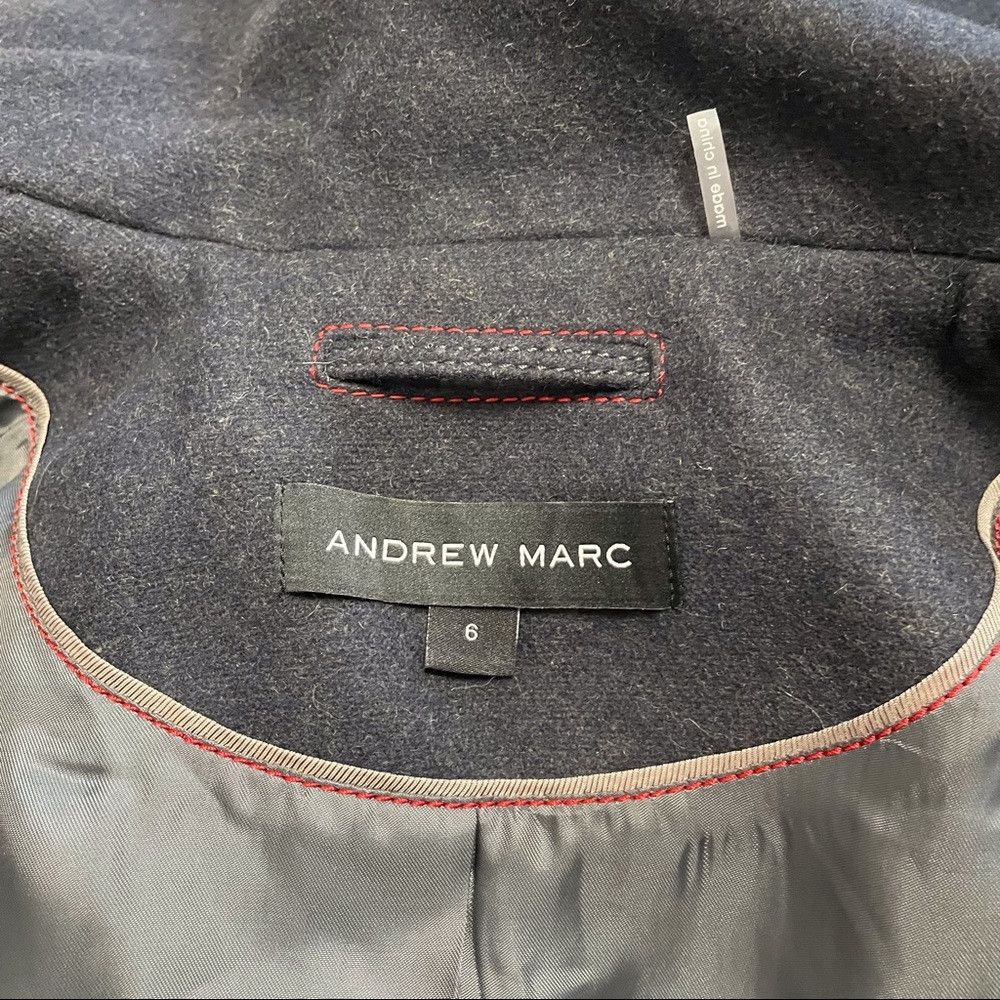 Andrew Marc Andrew Marc Wool Coat Jacket Grey Color Knit Cuffs Size 6 Size M / US 6-8 / IT 42-44 - 8 Thumbnail