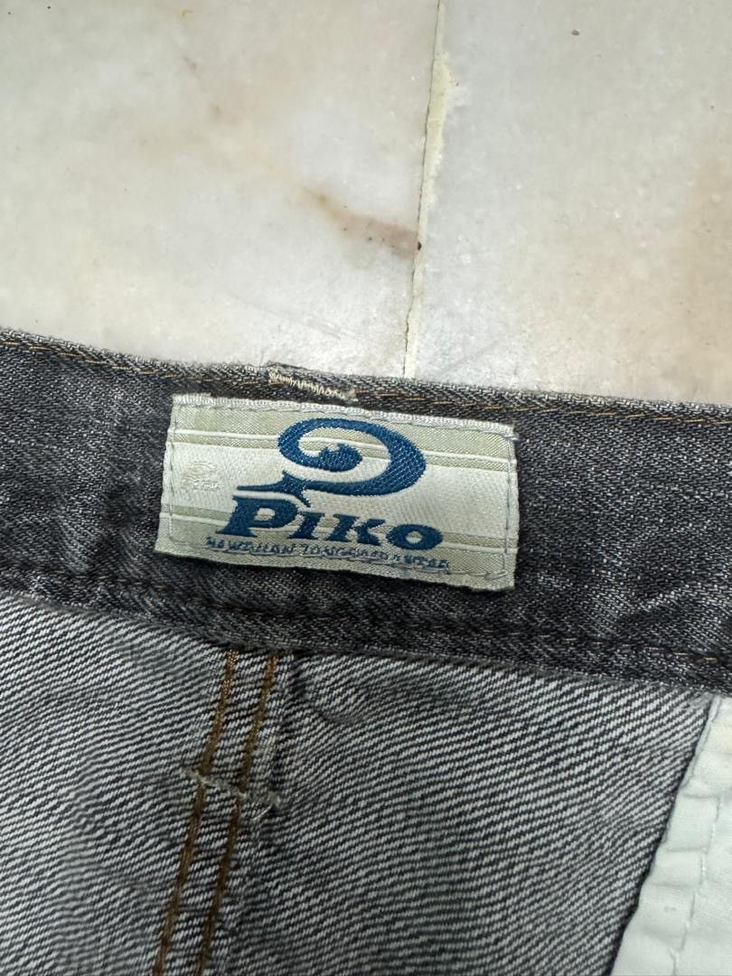 20471120 💥BAGGY💥VINTAGE 90s PIKO INSANE BIG POCKET DISTRESSED DENIM Size US 36 / EU 52 - 11 Thumbnail