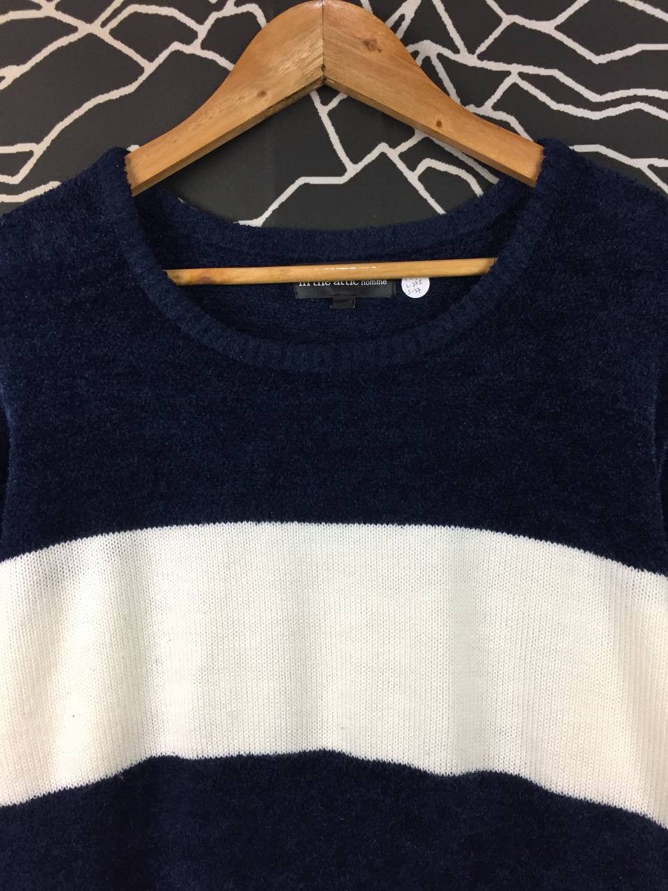 In The Attic In The Attic Homme Nautical Stripe Crewneck Knit Sweater Size US XL / EU 56 / 4 - 3 Thumbnail