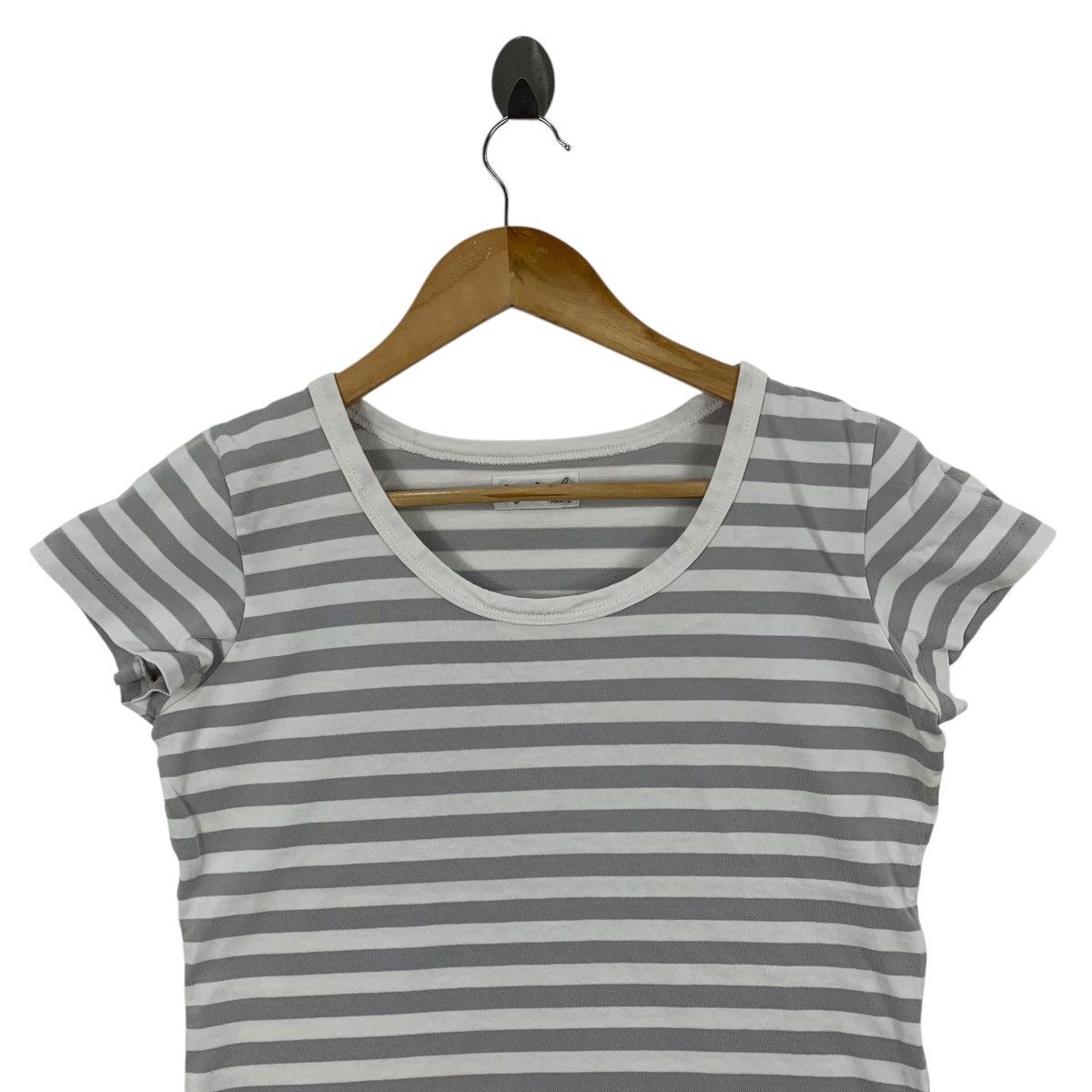 agnes b. AGNES B Paris Stripes Short Sleeve Tshirt Size S / US 4 / IT 40 - 2 Thumbnail