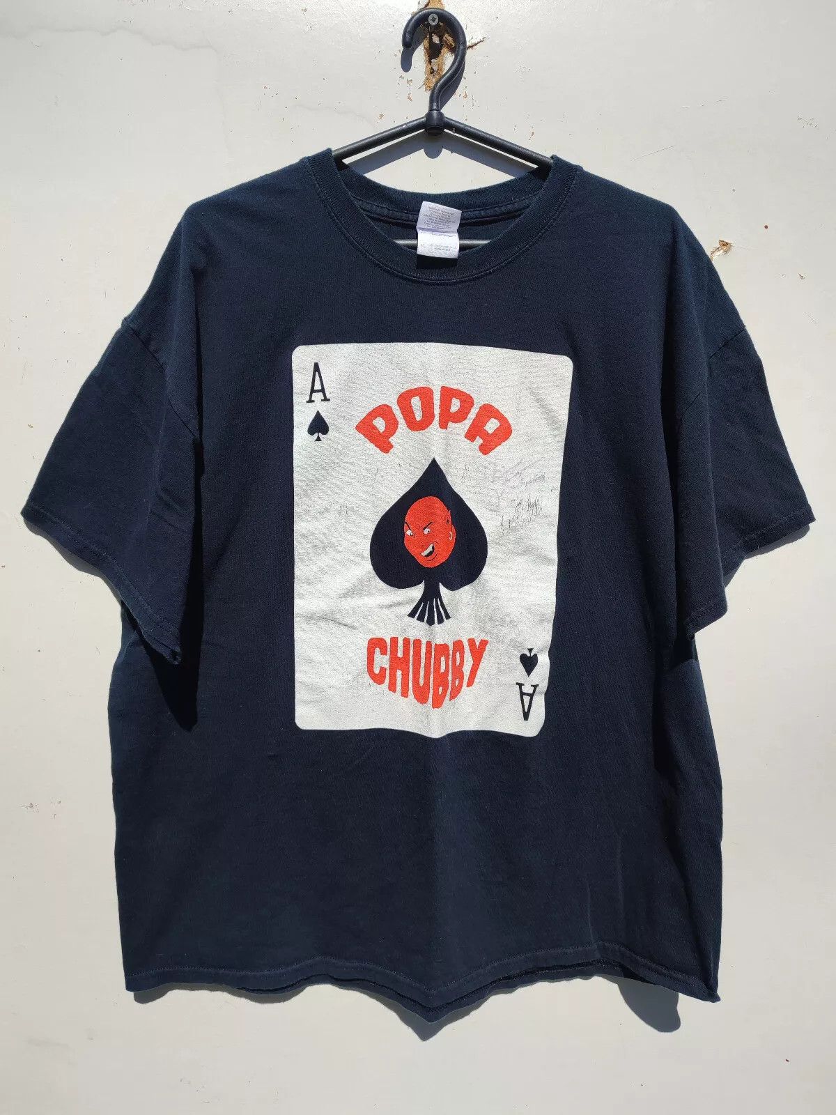 Vintage 1990s Screeenprinted Popa Chubby Tour Tshirt Screenprinted Size US XL / EU 56 / 4 - 12 Thumbnail