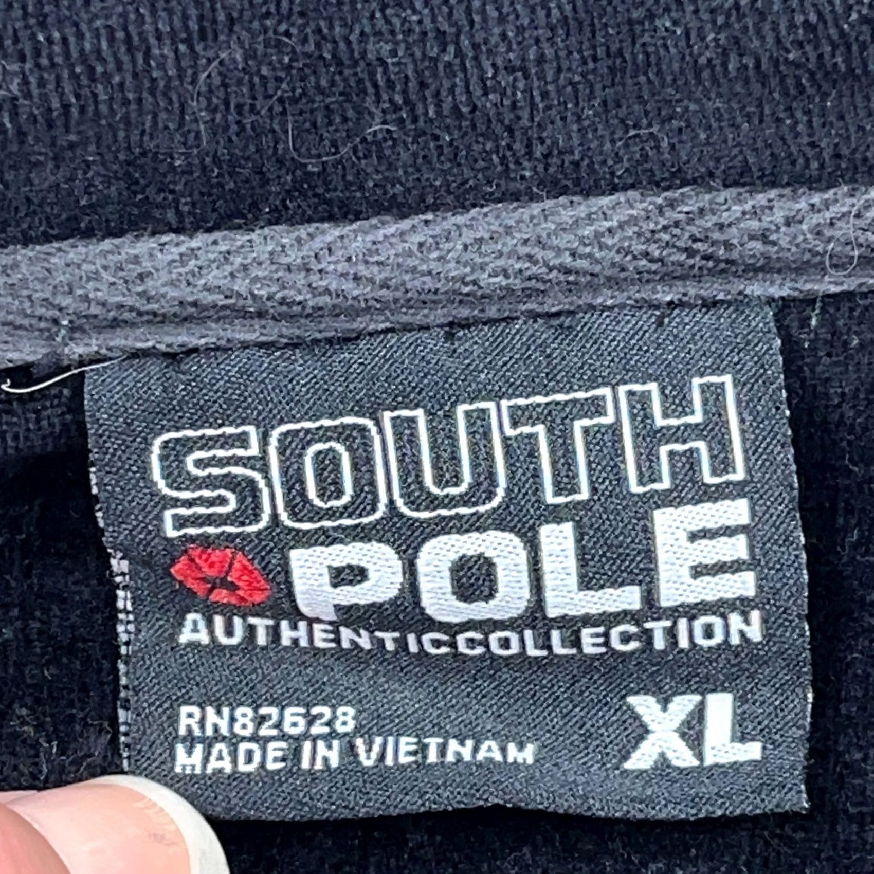 Southpole VINTAGE Southpole Track Jacket Mens XL Black Velour Full Zip Baggy Hip Hop Y2K Size US XL / EU 56 / 4 - 4 Thumbnail