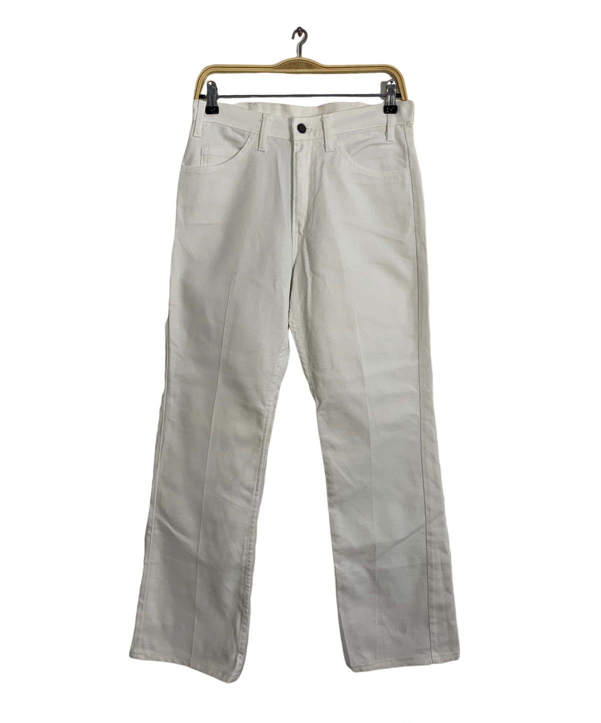 Levi's 80s Levis Strauss Sta-Prest White Denim Jeans Straight Cut Size US 28 / EU 44 - 1 Thumbnail