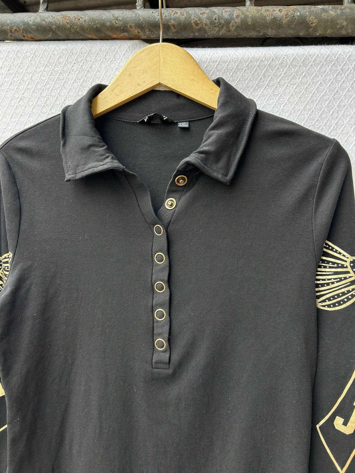 20471120 × Japanese Brand Japanese style tribal y2k shirt longsleeve Size US M / EU 48-50 / 2 - 7 Thumbnail
