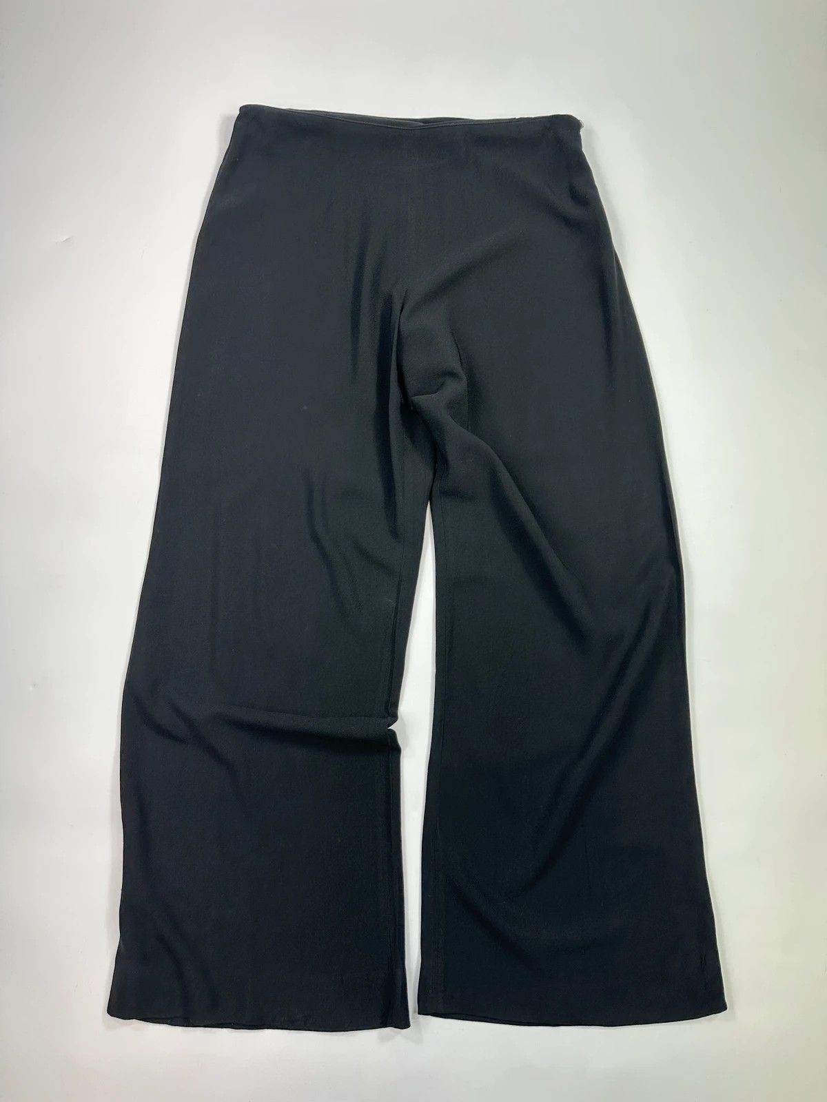 Jean Paul Gaultier Jean Paul Gautier Black Rayon Light Wide Legs Dress Pants Size 30" / US 8 / IT 44 - 1 Thumbnail