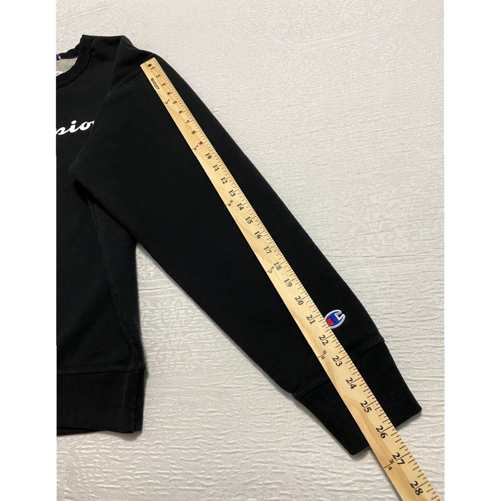 Champion Champion Sweatshirt Crewneck Black Logo Size M Mens Regular Pullover Graphic Print Fleece Cotton Polyester University Heritage 90s? Size US M / EU 48-50 / 2 - 7 Thumbnail