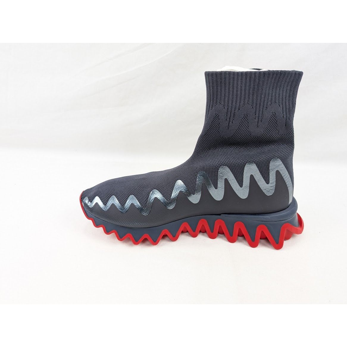 Christian Louboutin o1rshd1 Sharky Sock Pull-On Sneakers in Version Rock Size US 12 / EU 45 - 7 Thumbnail