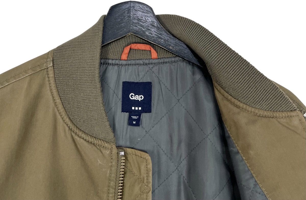 Gap Vintage GAP Olive Quilt Jacket Size US M / EU 48-50 / 2 - 10 Thumbnail