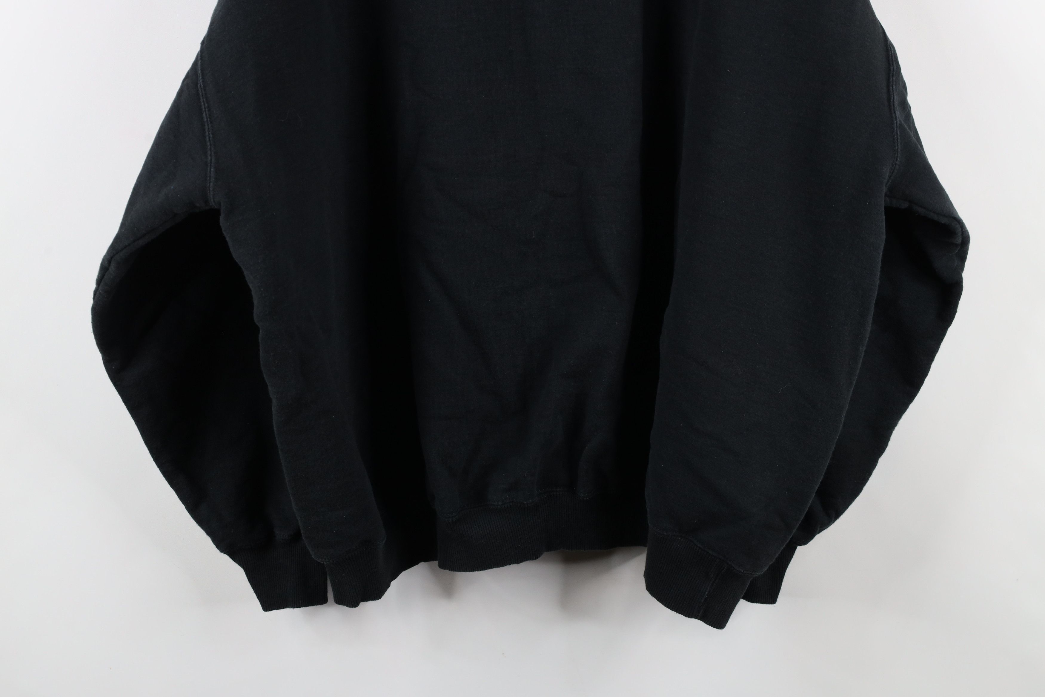 Vintage Vintage 90s Streetwear Blank Heavyweight Sweatshirt Black Size US XXL / EU 58 / 5 - 12 Thumbnail
