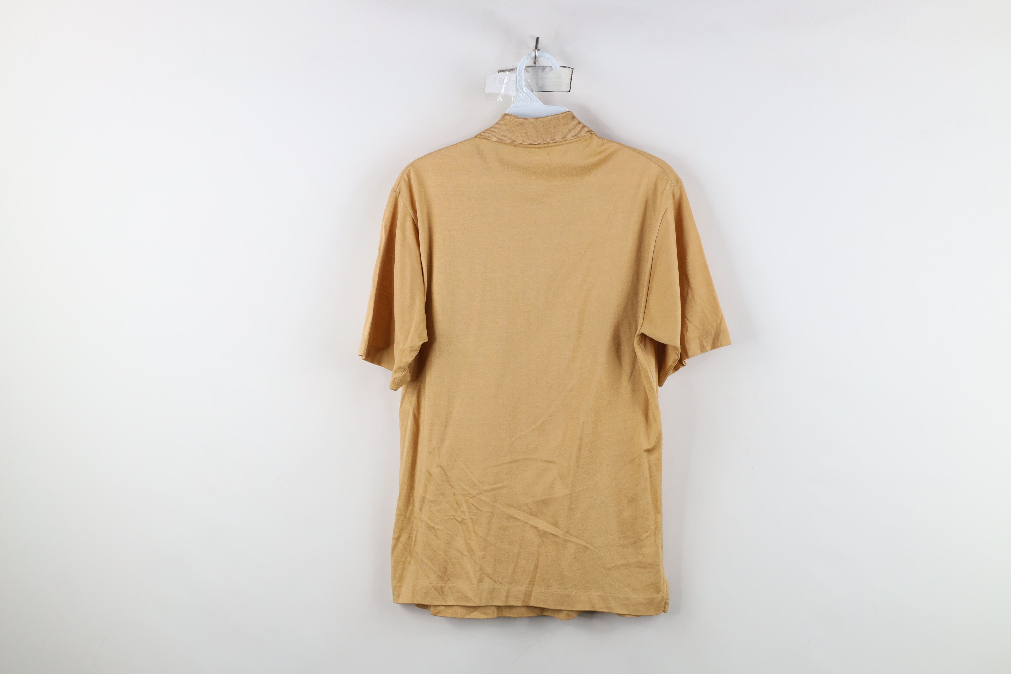 Vintage Vintage 50s 60s Ban Lon Knit Pocket Polo Shirt Beige USA Size US M / EU 48-50 / 2 - 13 Thumbnail