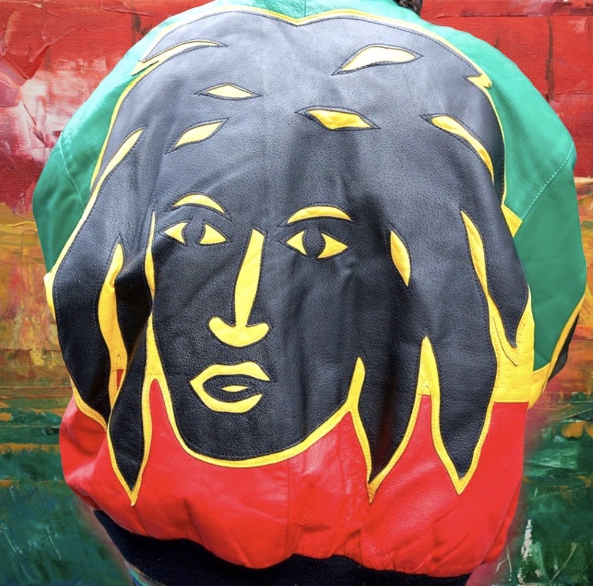 Michael Hoban 💎ViNTaGe 💎1991 RASTA AFRICA ETHIOPIA 🇪🇹 Size US M / EU 48-50 / 2 - 1 Thumbnail