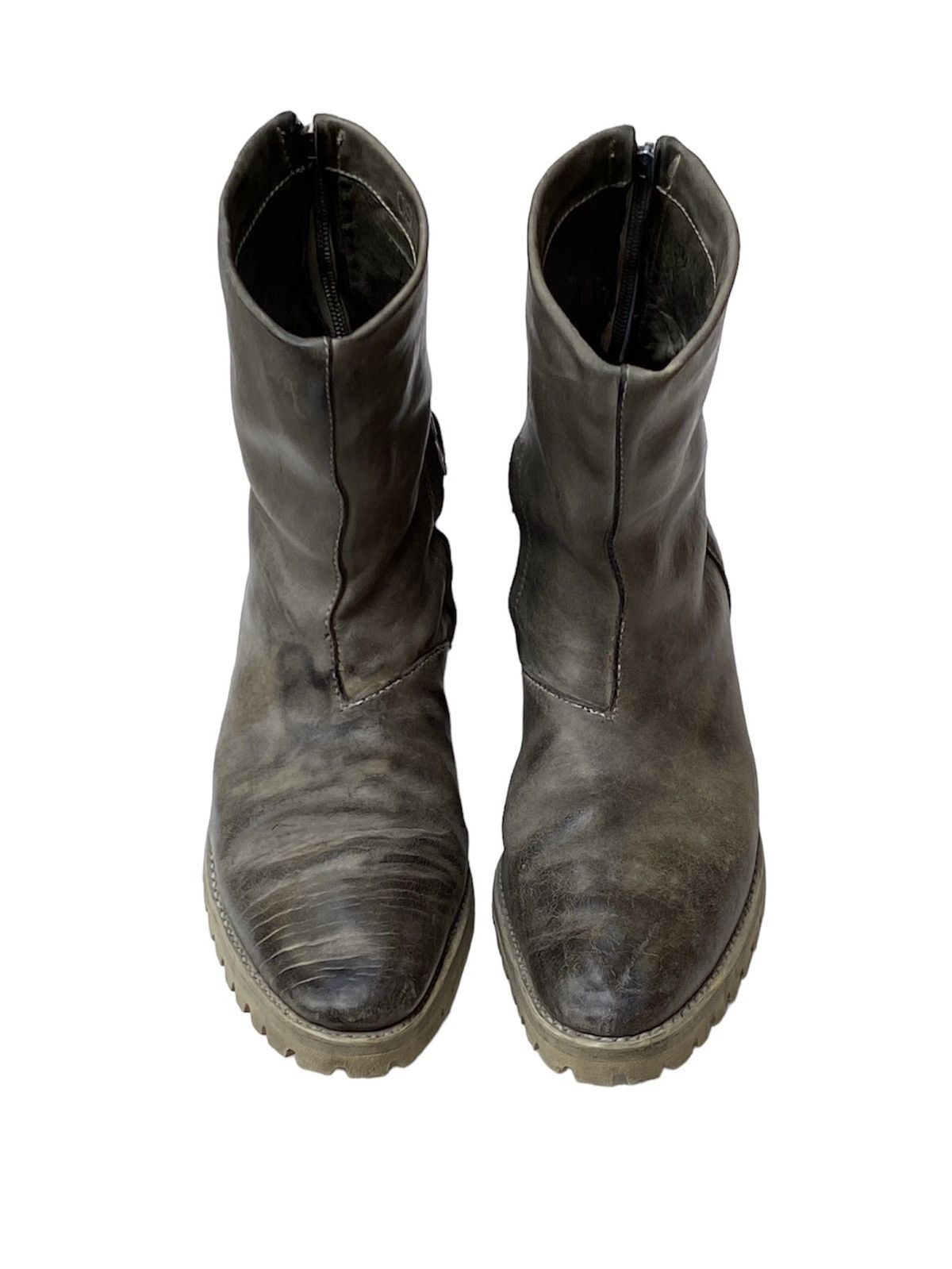 Carol Christian Poell CCP AW05 SAFE Double-Zip Tank Sole Horse Leather Boots Size US 11 / EU 44 - 4 Thumbnail