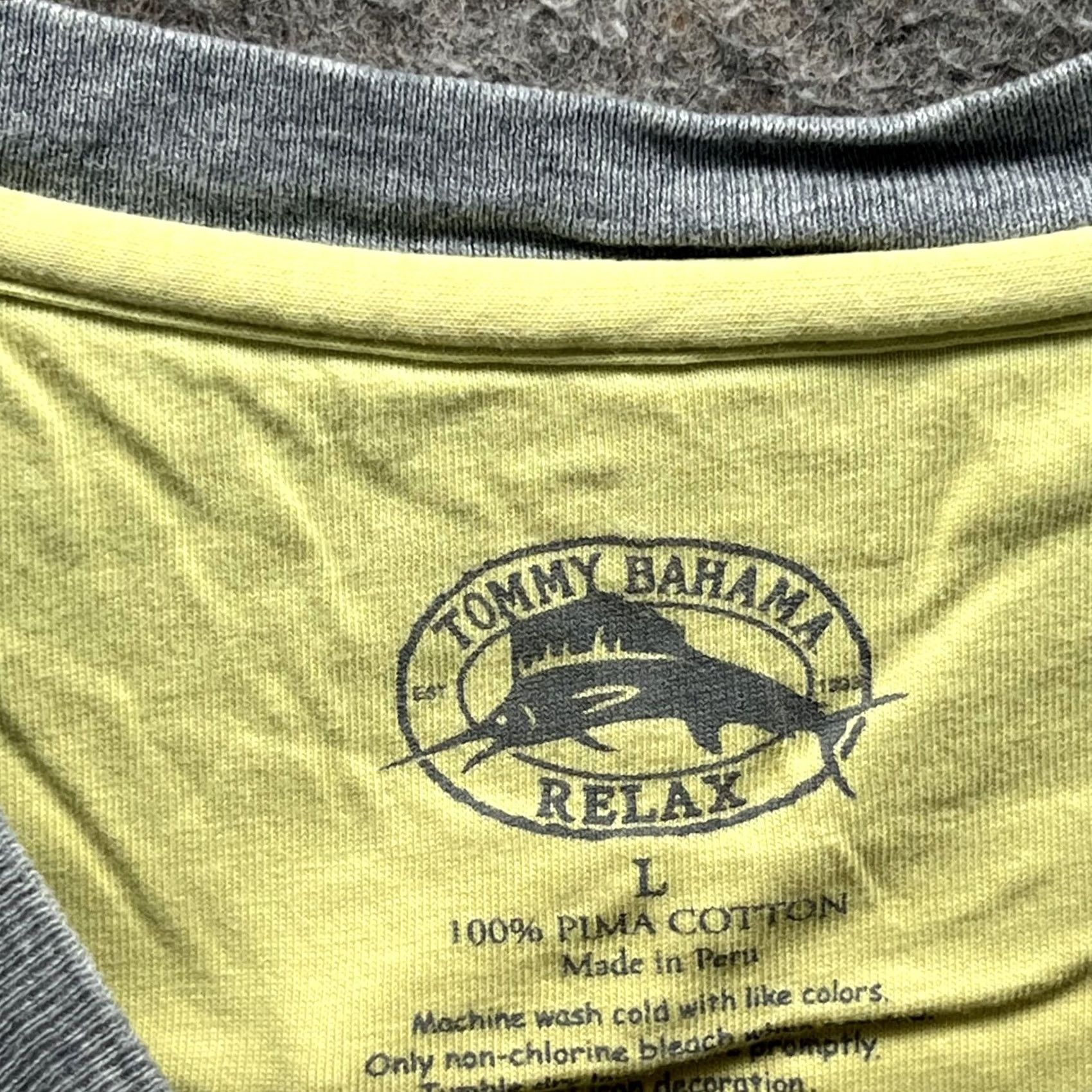 Tommy Bahama Tommy Bahama Shirt Mens L Gray Pima Cotton Pocket Tee Cerveza Pacifico Beer Logo Embroidered Crew Neck Short Sleeve Shirt Mens Large Gray Tee Size US L / EU 52-54 / 3 - 2 Thumbnail