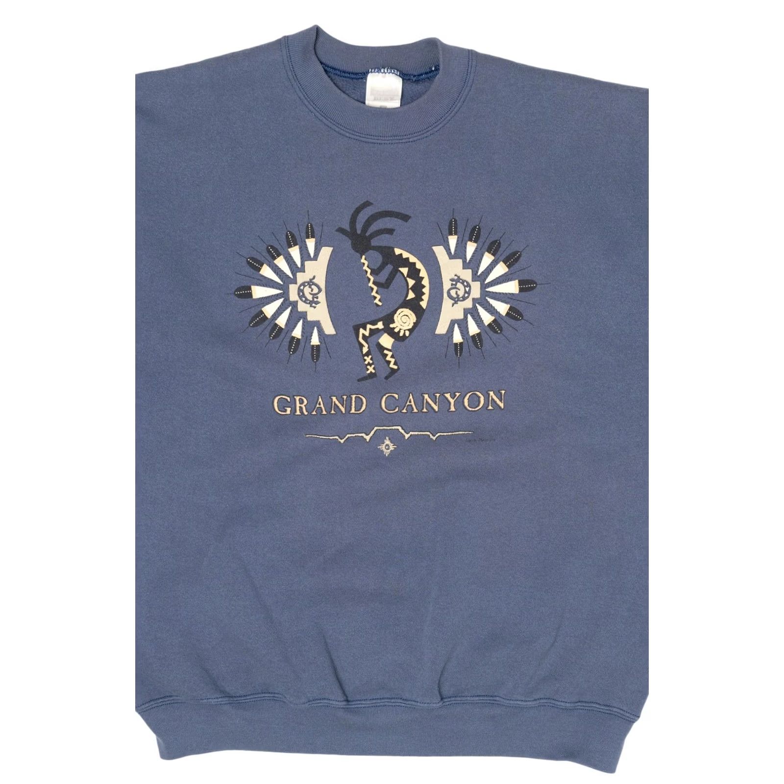 Fruit Of The Loom VINTAGE Grand Canyon Sweatshirt 1990s Fruit of the Loom X-Large Blue Cotton / Polyester Mens Girls (adjust as applicable) Size US XL / EU 56 / 4 - 5 Thumbnail