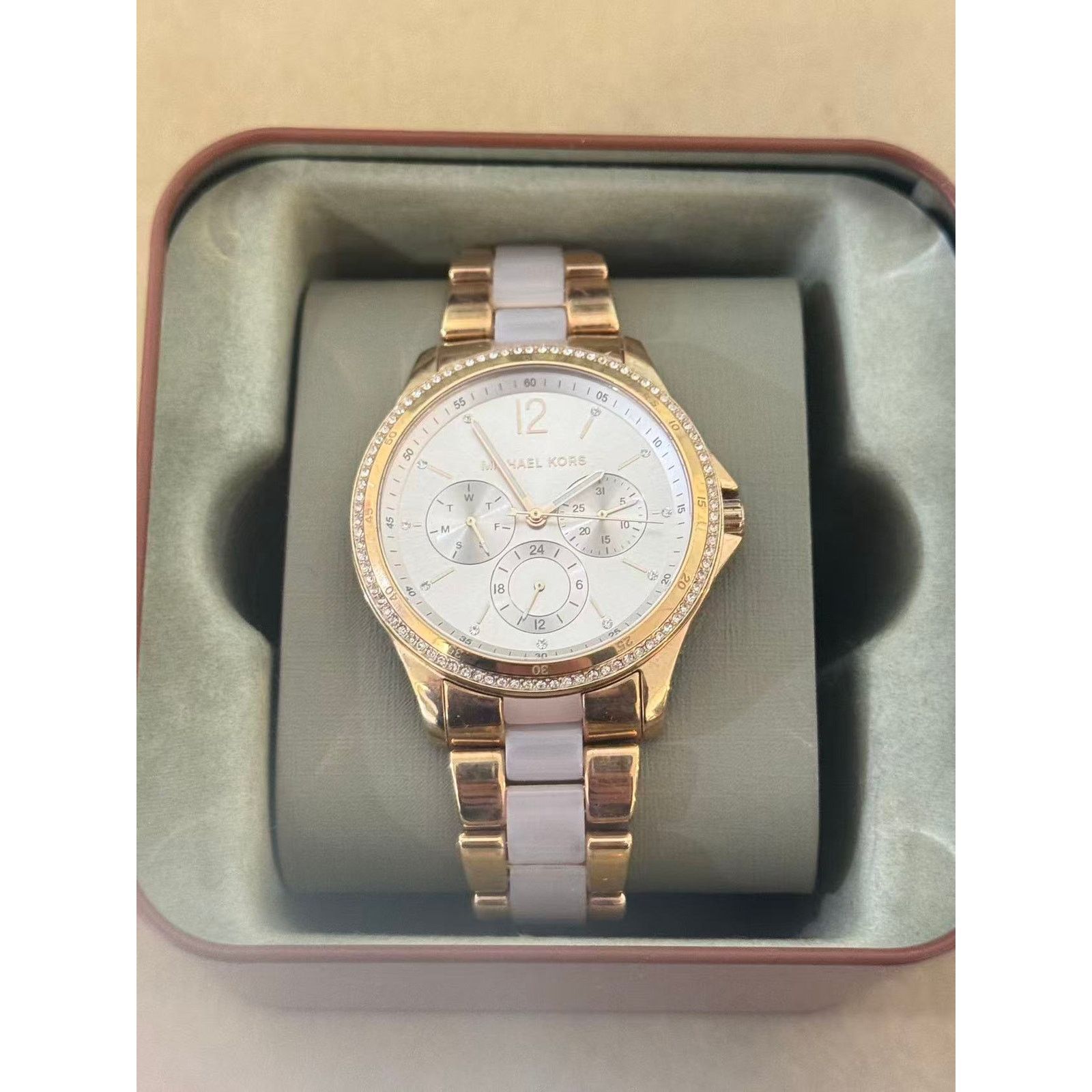 Michael Kors Michael Kors MK6657 Riley Chronograph Stainless Steel Watch Size ONE SIZE - 1 Thumbnail