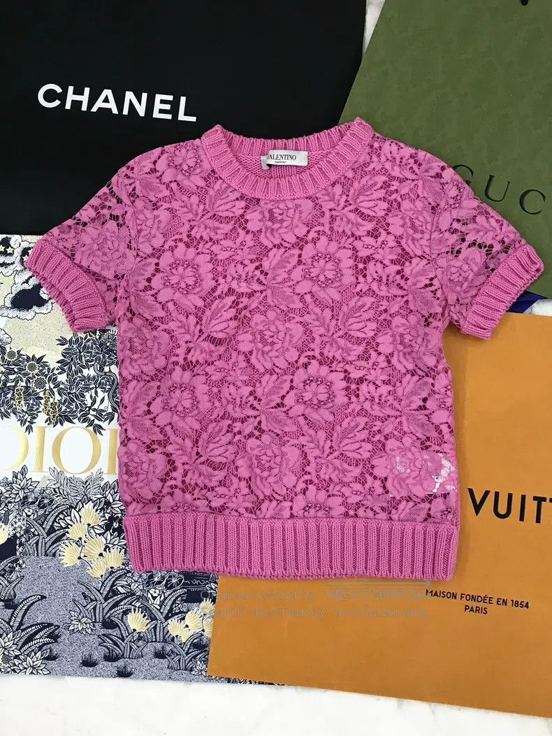 Valentino Valentino Pink lace set Size S / US 4 / IT 40 - 2 Thumbnail