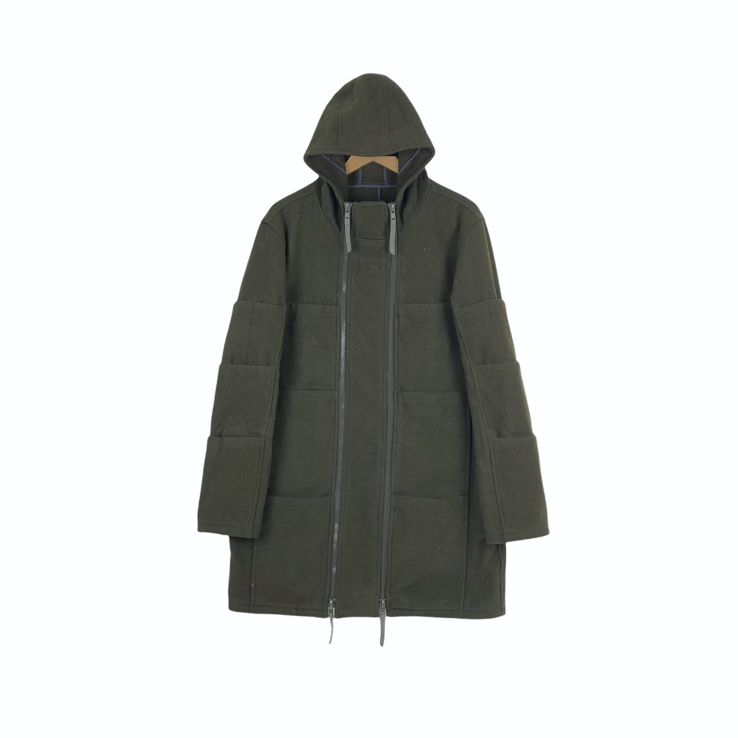 Japanese Brand Vintage Double Shock Wool Parka Final Home Survival Jacket Size US L / EU 52-54 / 3 - 5 Thumbnail